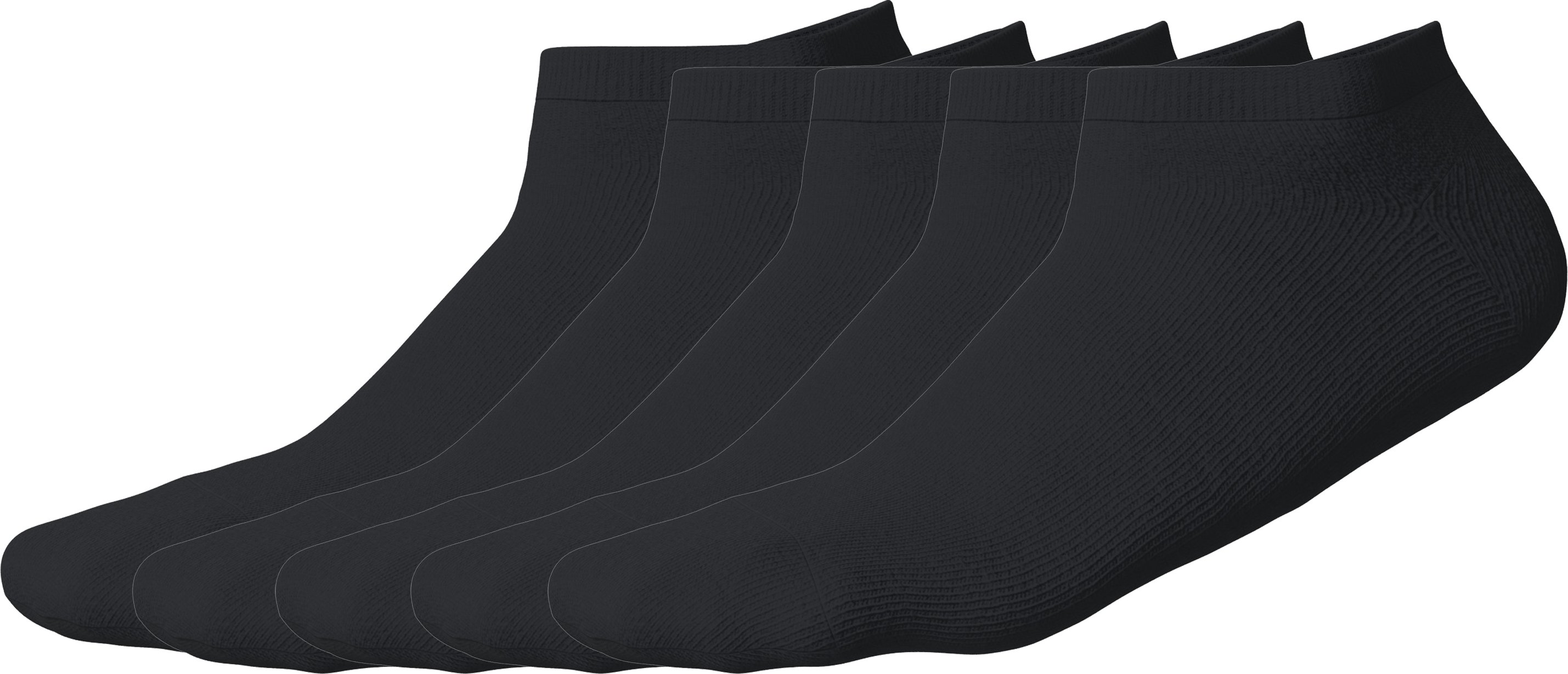 esmara Men Herren Sneakersocken, 5 Stück (Schwarz, 43-46)