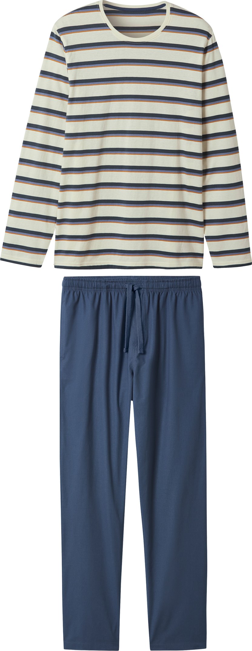 Thumbnail - esmara Men Herren Pyjama (Streifen/weiß/navy, XL (56/58))