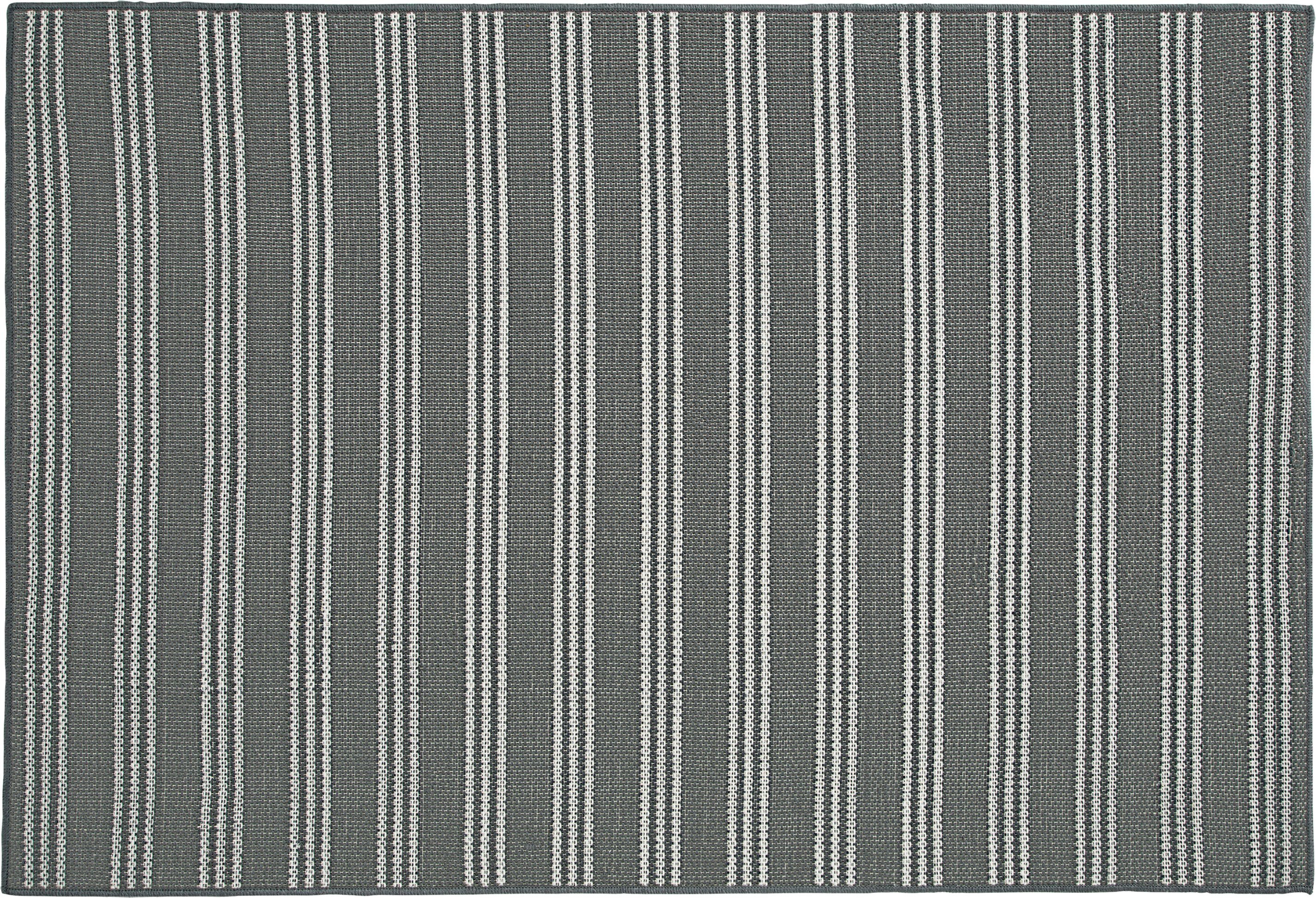 LIVARNO home Outdoorteppich, 120 x 180 cm (dunkelgrau, creme)