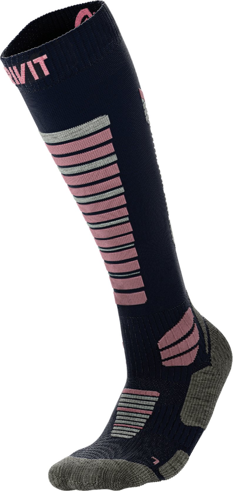 Thumbnail - CRIVIT Kinder Funktionsstrümpfe, 1 Paar (navy/pink/grau, 33-34)