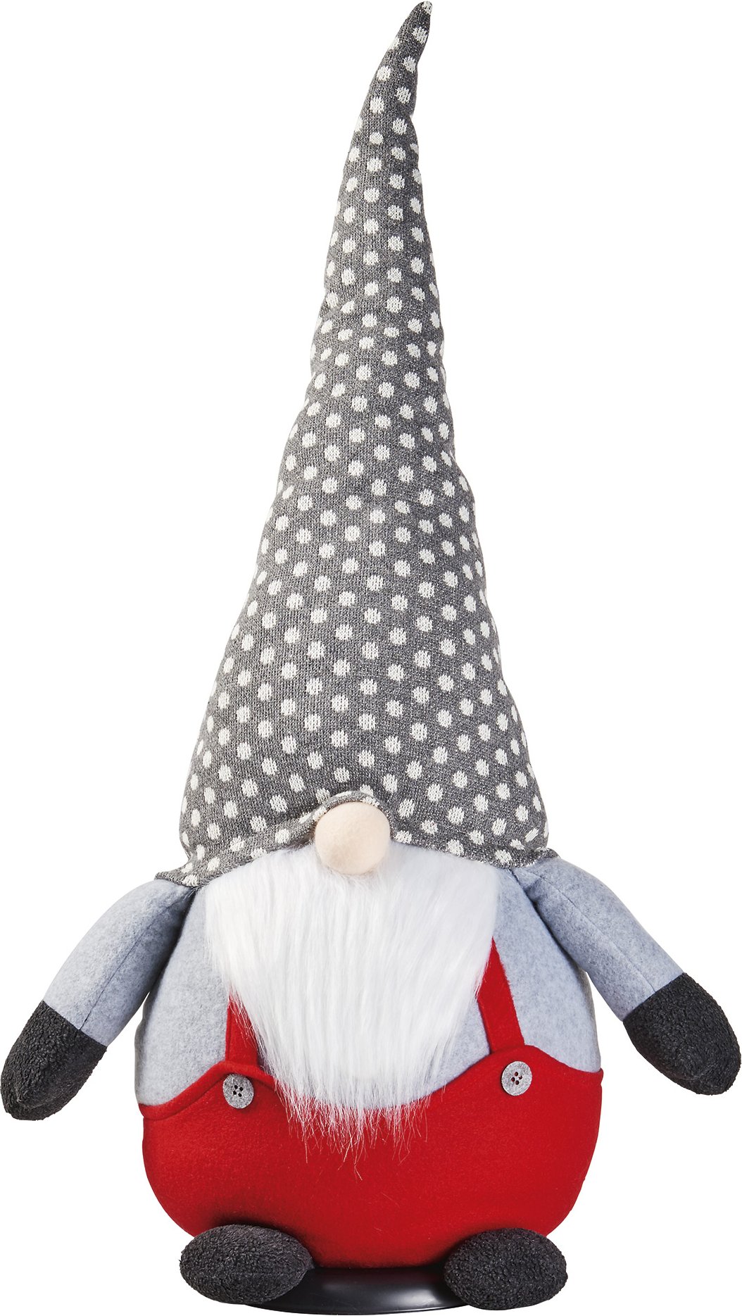 LIVARNO home Deko-Wichtelfigur XXL (graue Zipfelmütze, Körper grau)