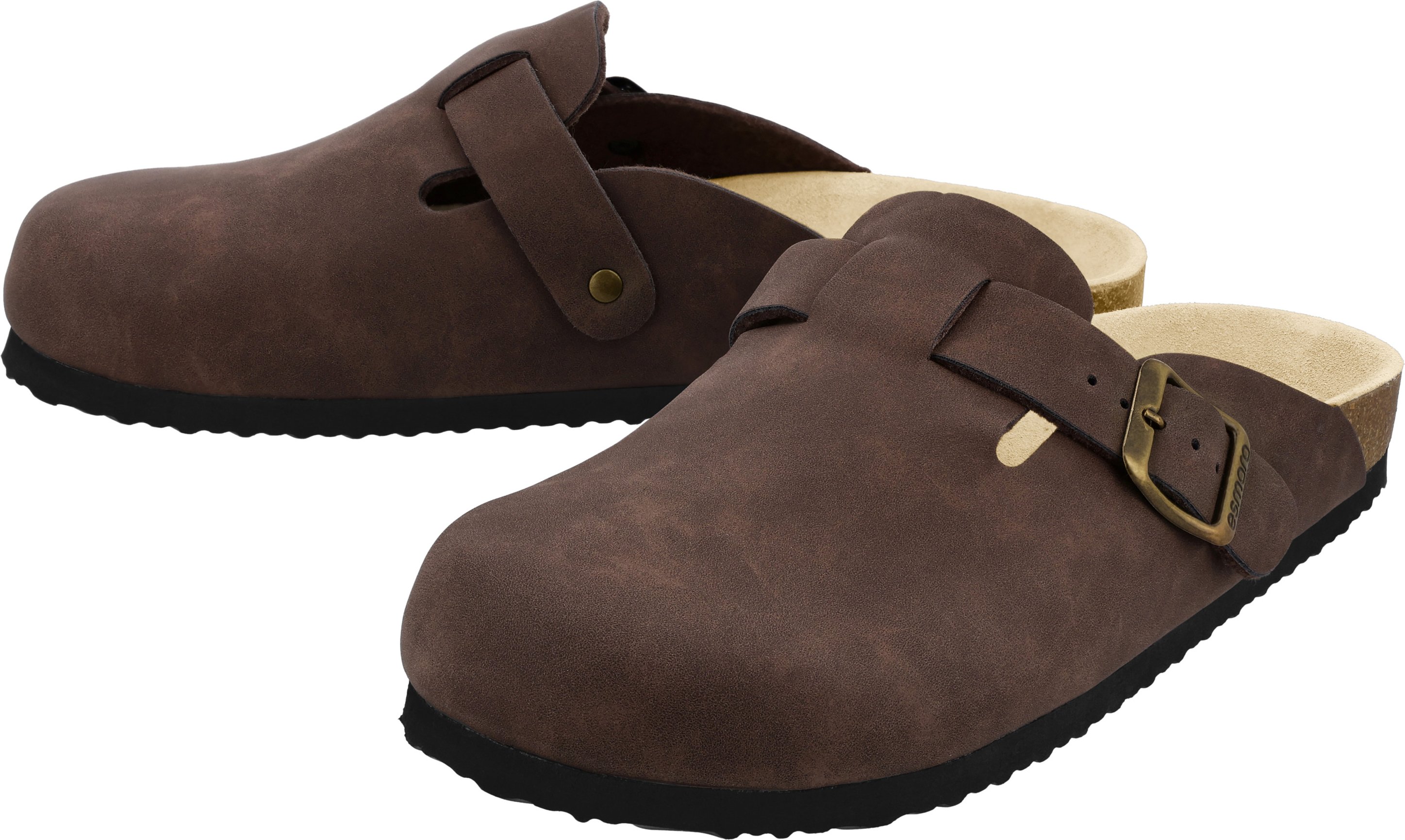 esmara® Herren Clog Tieffußbett (Braun, 41)