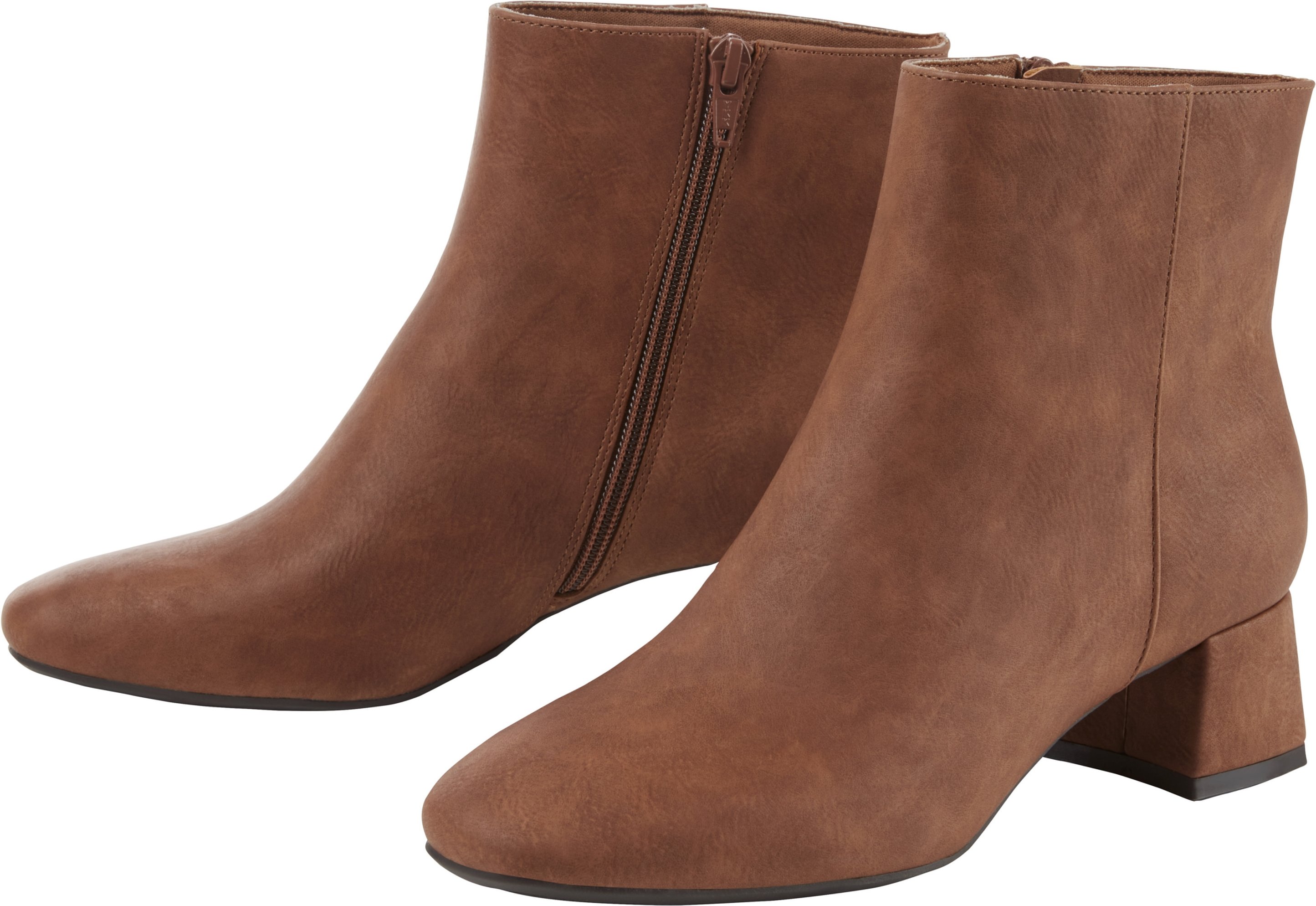 Thumbnail - esmara® Damen Stiefeletten, mit seitlichen Reißverschlüssen (Braun, 41)