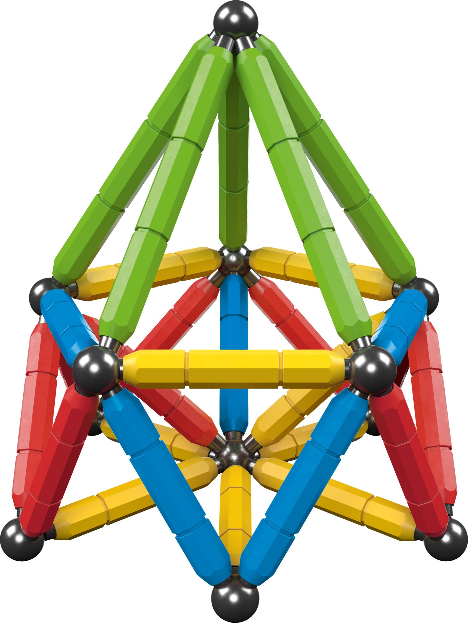 lupilu® Magnetbausatz Leuchtend, 56-teilig / Magnetbausatz Bunt, 60-teilig (Bunt)