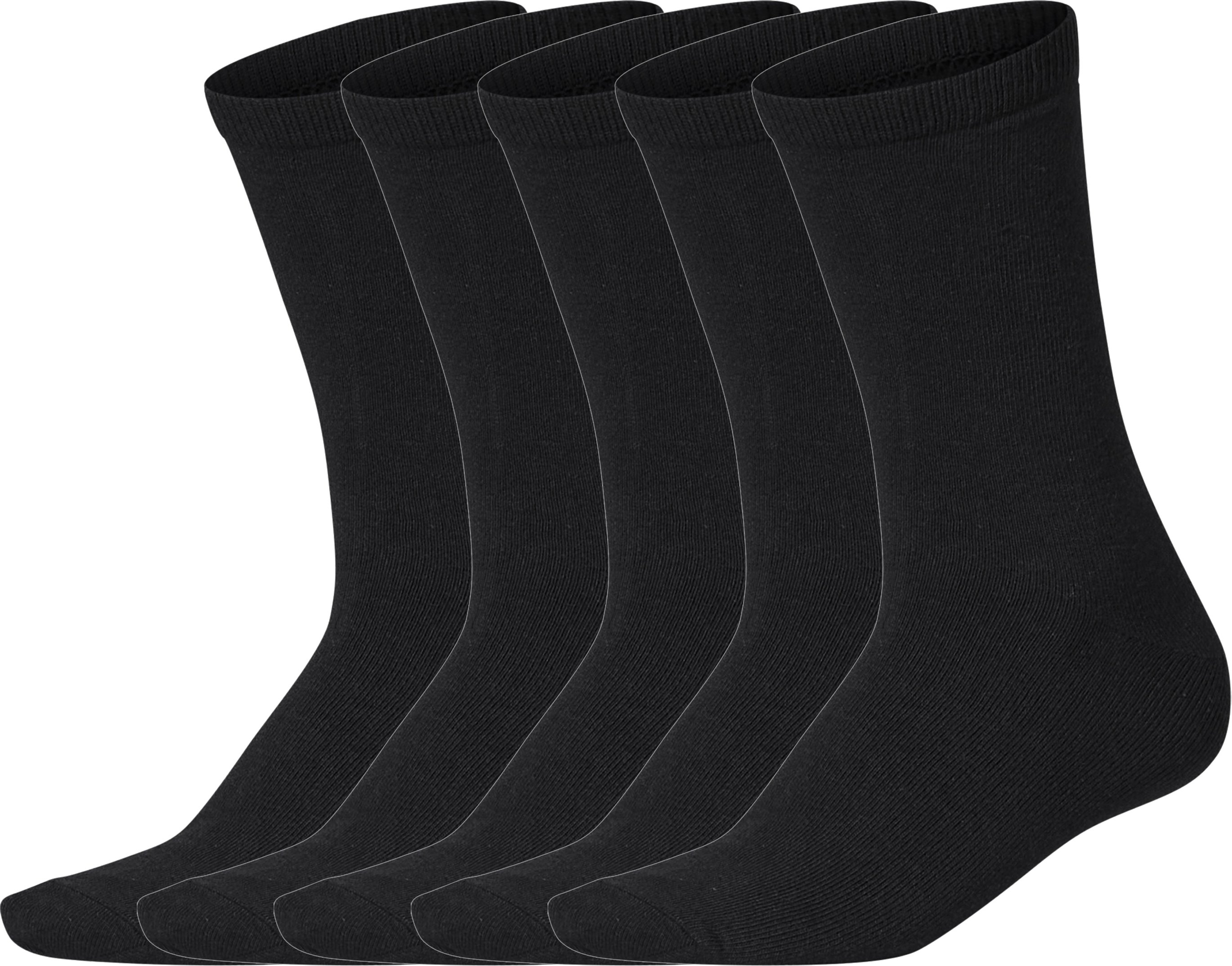 esmara® Damen Socken, 5 Paar (Schwarz, 39-42)