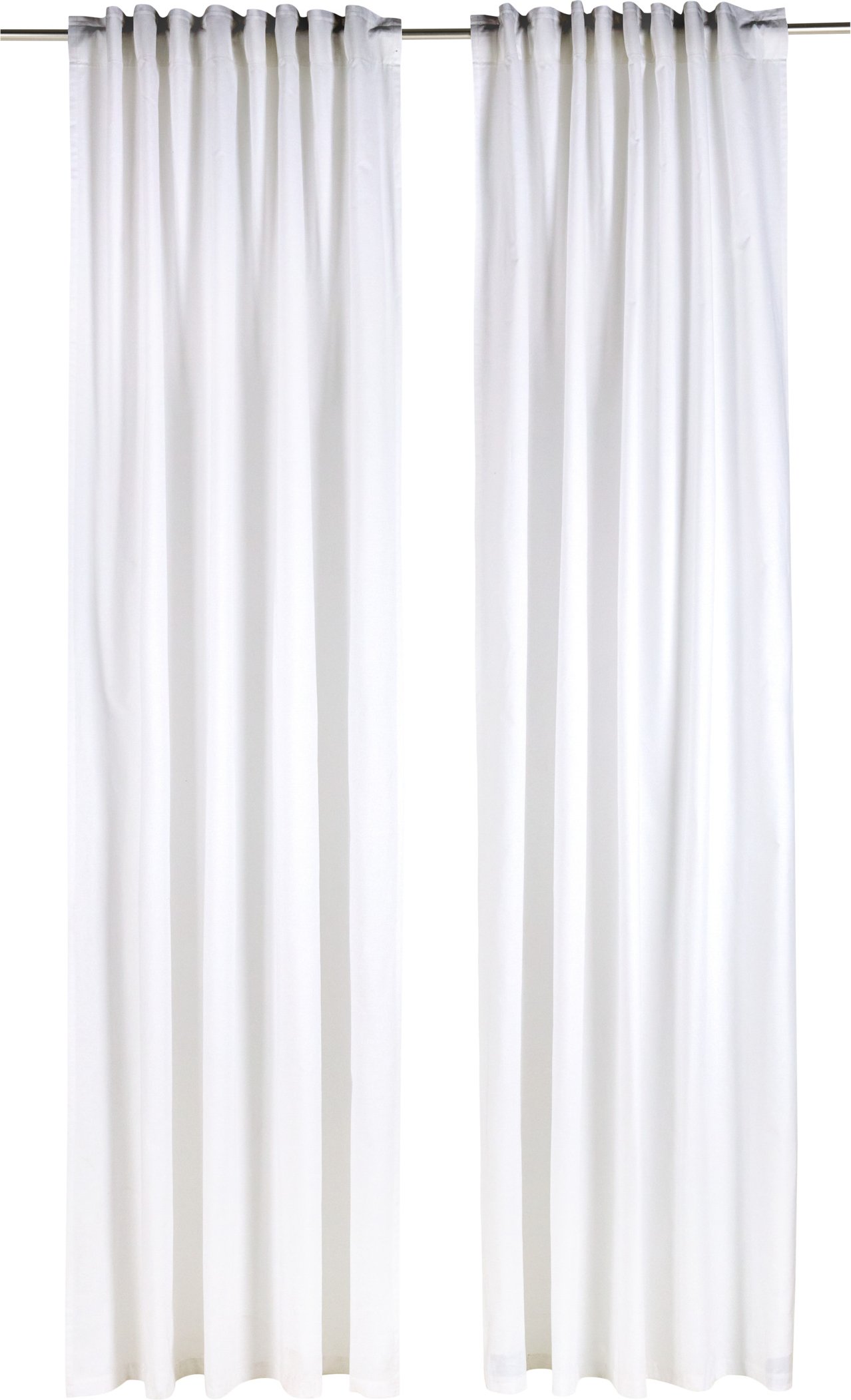 LIVARNO® Vorhangschal-Set, 2-teilig (Weiß)