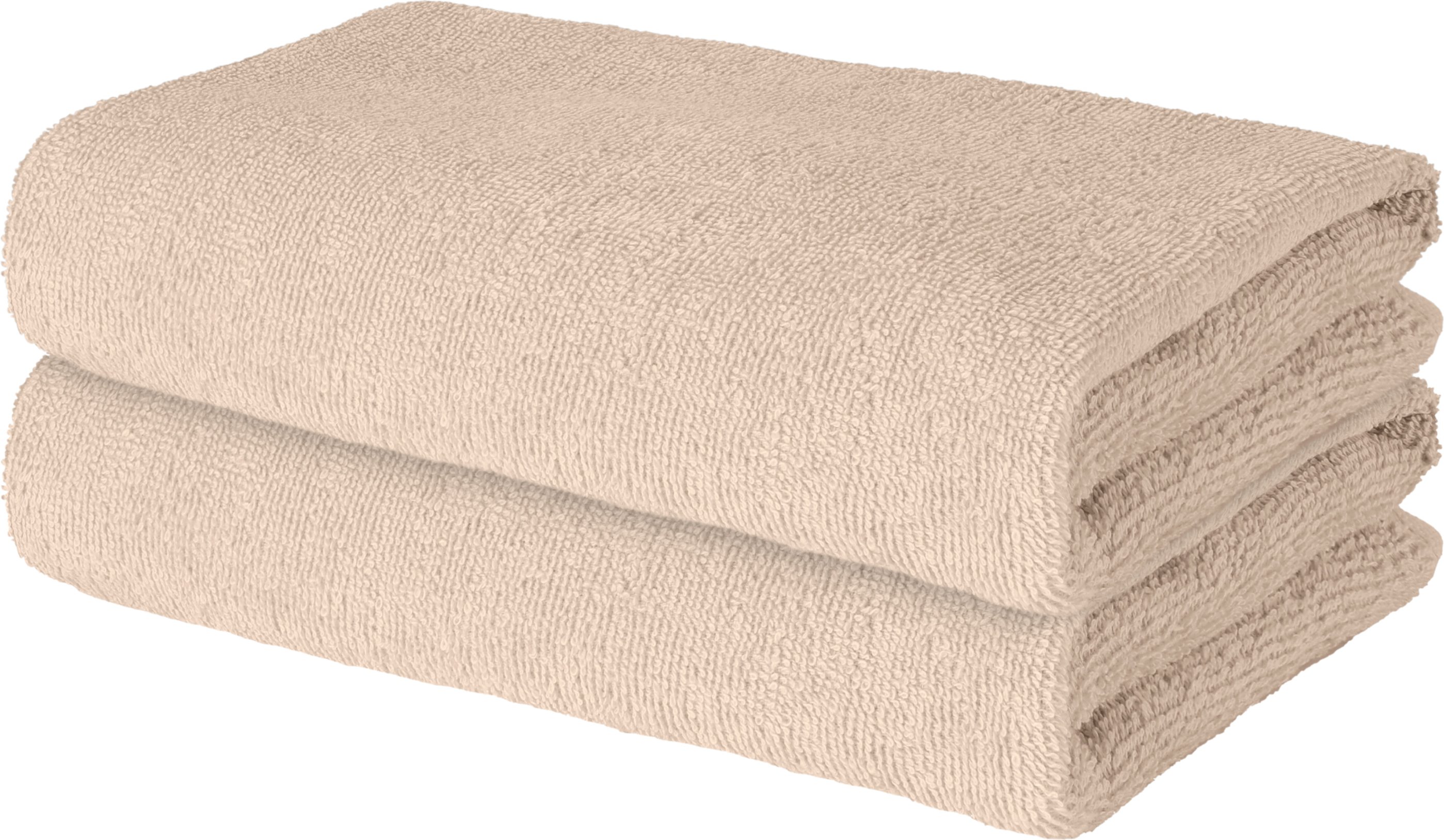 LIVARNO® Handtuch Basic Glatt (Beige)