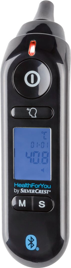 SILVERCREST® PERSONAL CARE Multifunktionsthermometer SFT 81, mit App