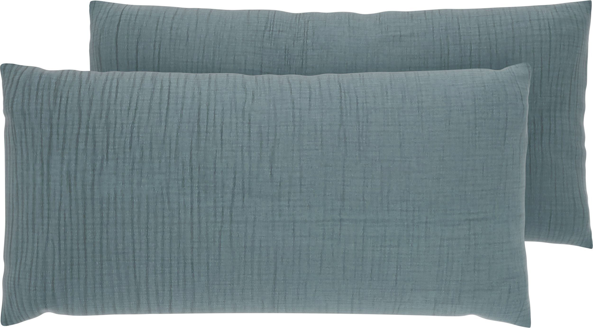 LIVARNO® Kissenbezug Musselin 80 x 40 cm (Blau)