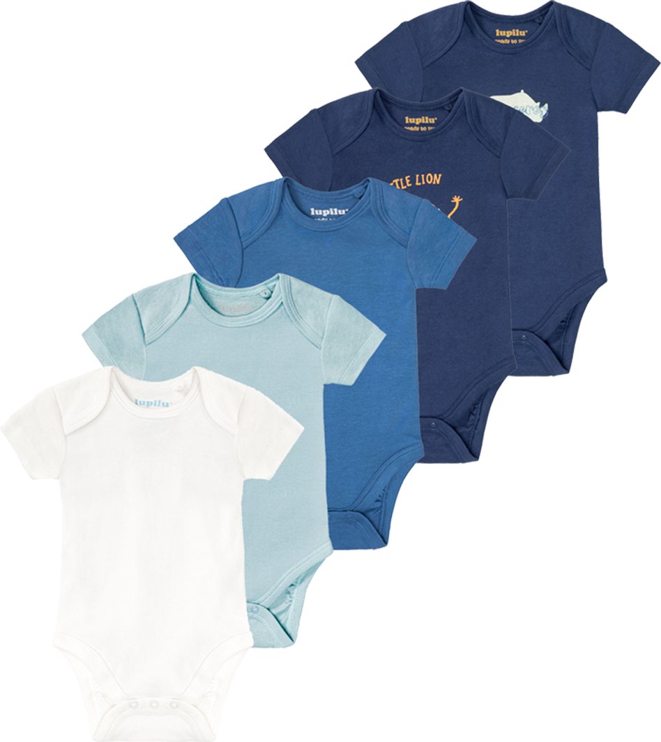 Thumbnail - lupilu® Baby Body (62/68, marine/blau/weiß)