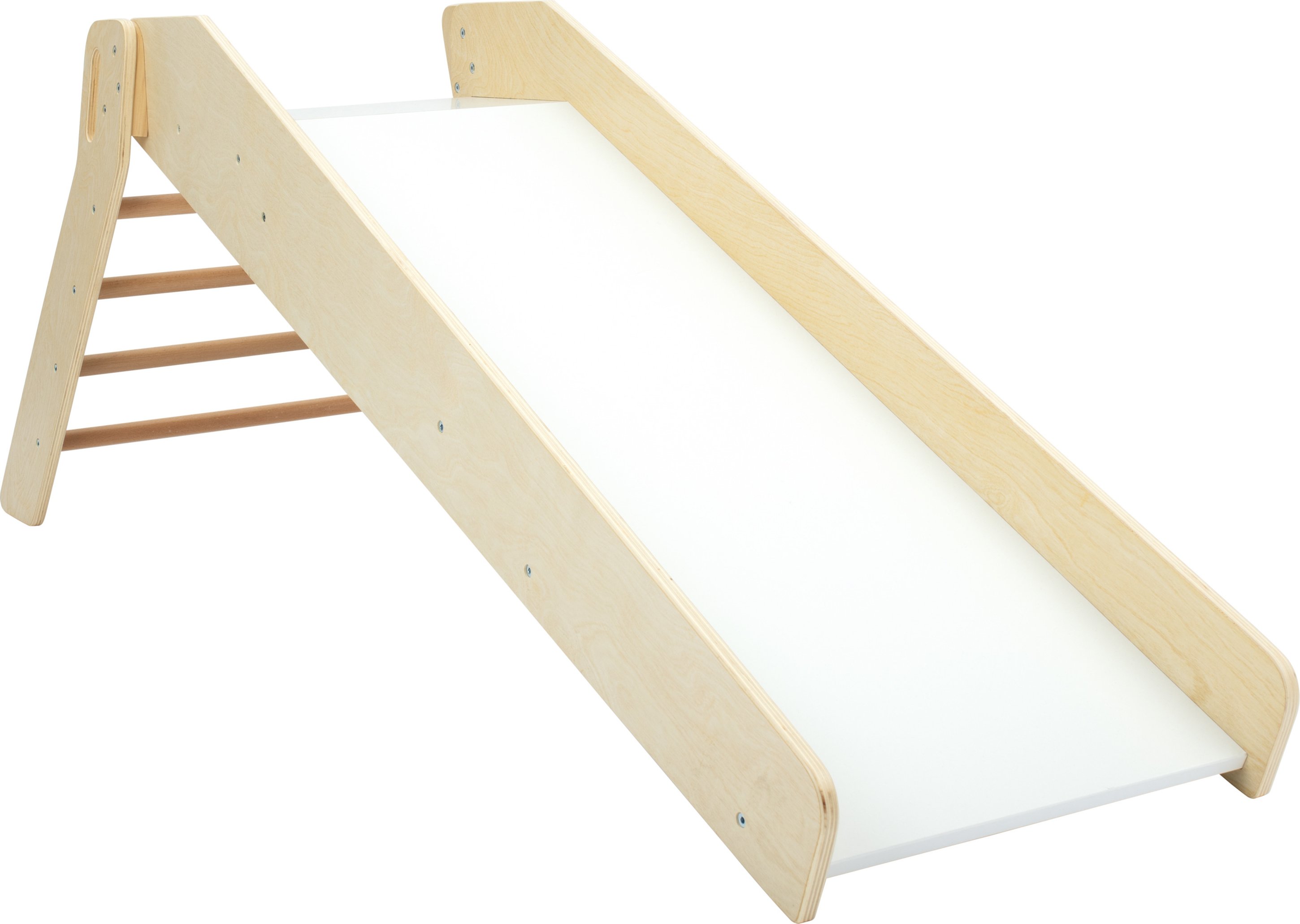 Playtive Kinder-Holzrutsche, mit Handlauf