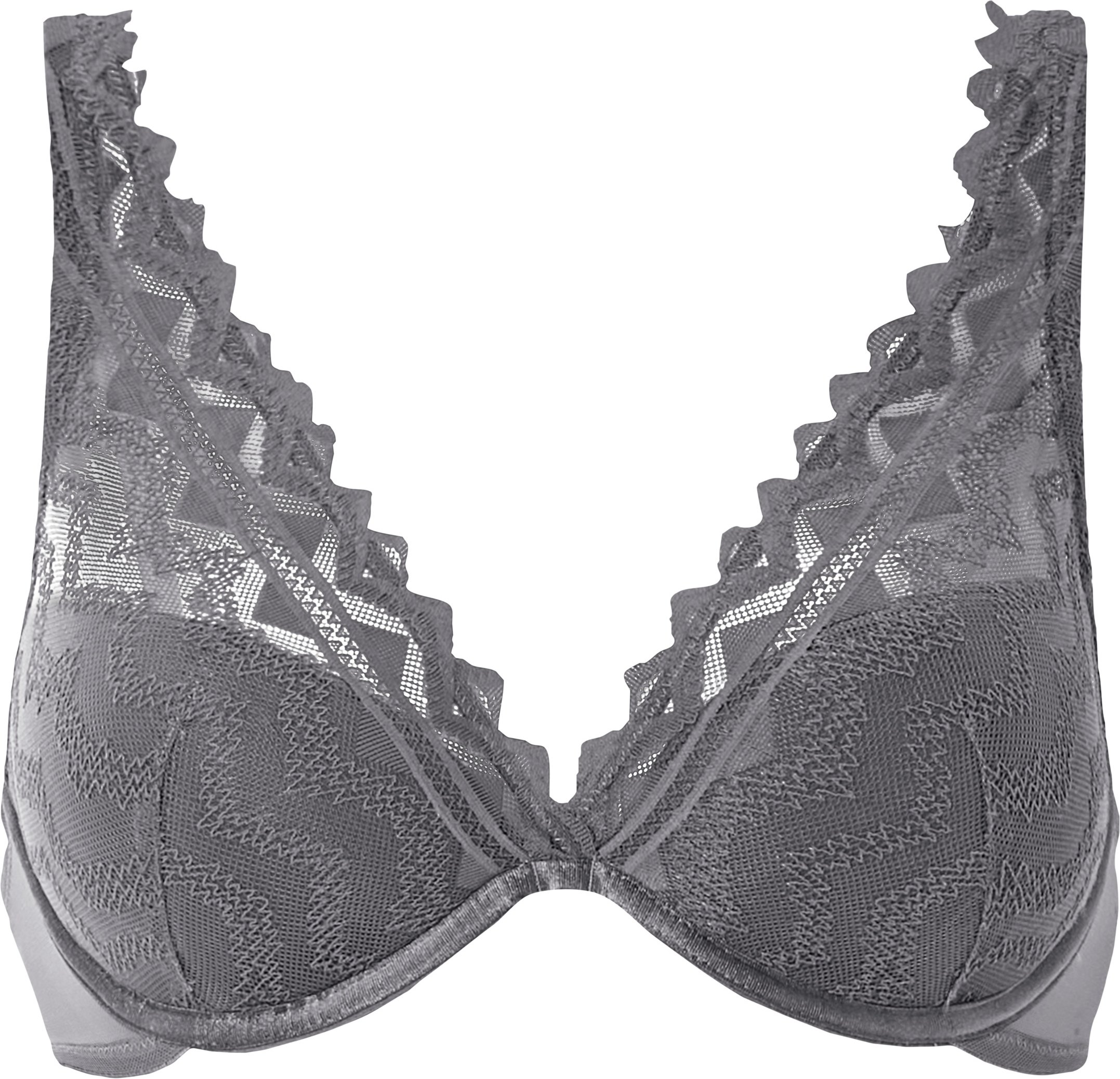 Thumbnail - esmara® Damen Bügel BH mit Spitze (Grau, 80B)