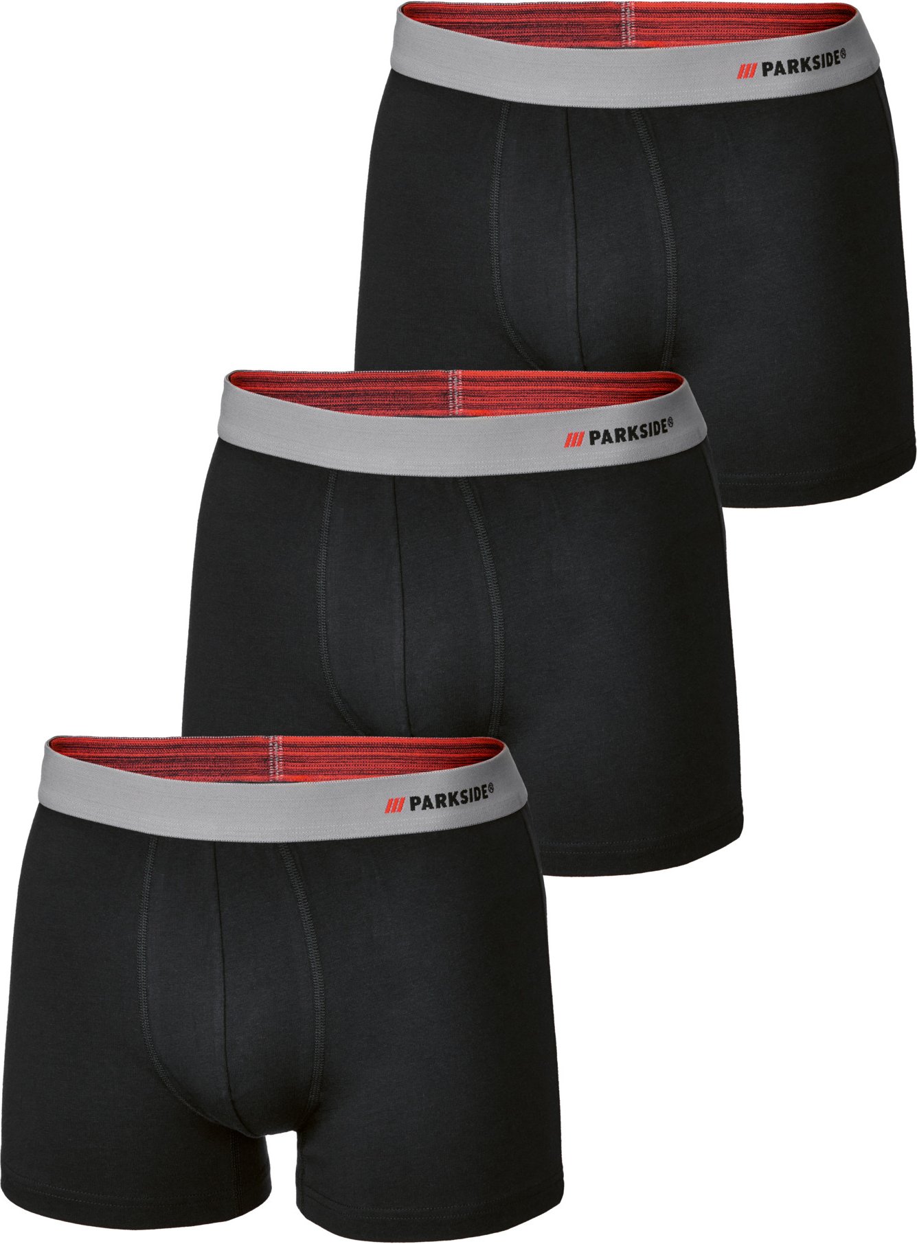 PARKSIDE® Herren Boxer, 3 Stück (Schwarz, 4/S)