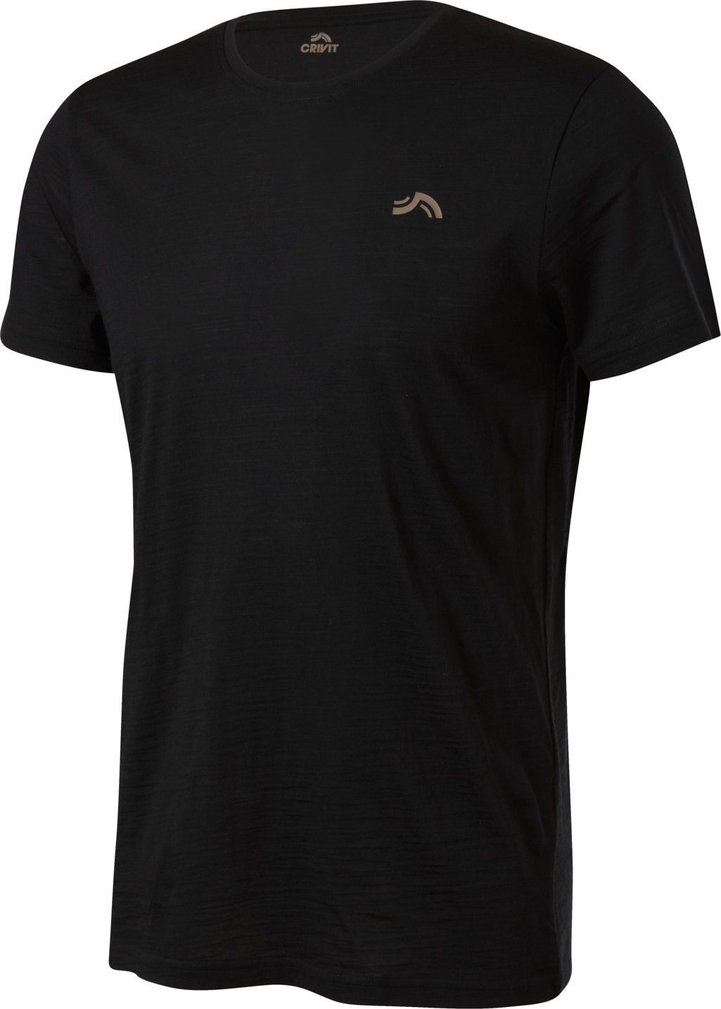 CRIVIT Herren Funktionsshirt mit Merinowolle (Schwarz, XL (56/58))