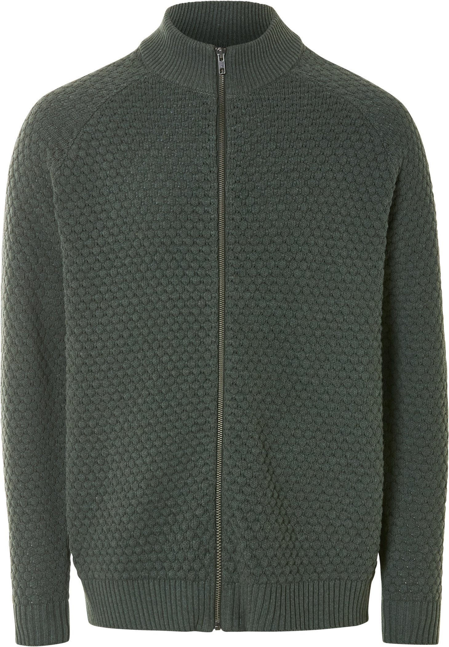 Thumbnail - esmara Men Herren Strickjacke, mit Stehkragen (Grün, XL (56/58))