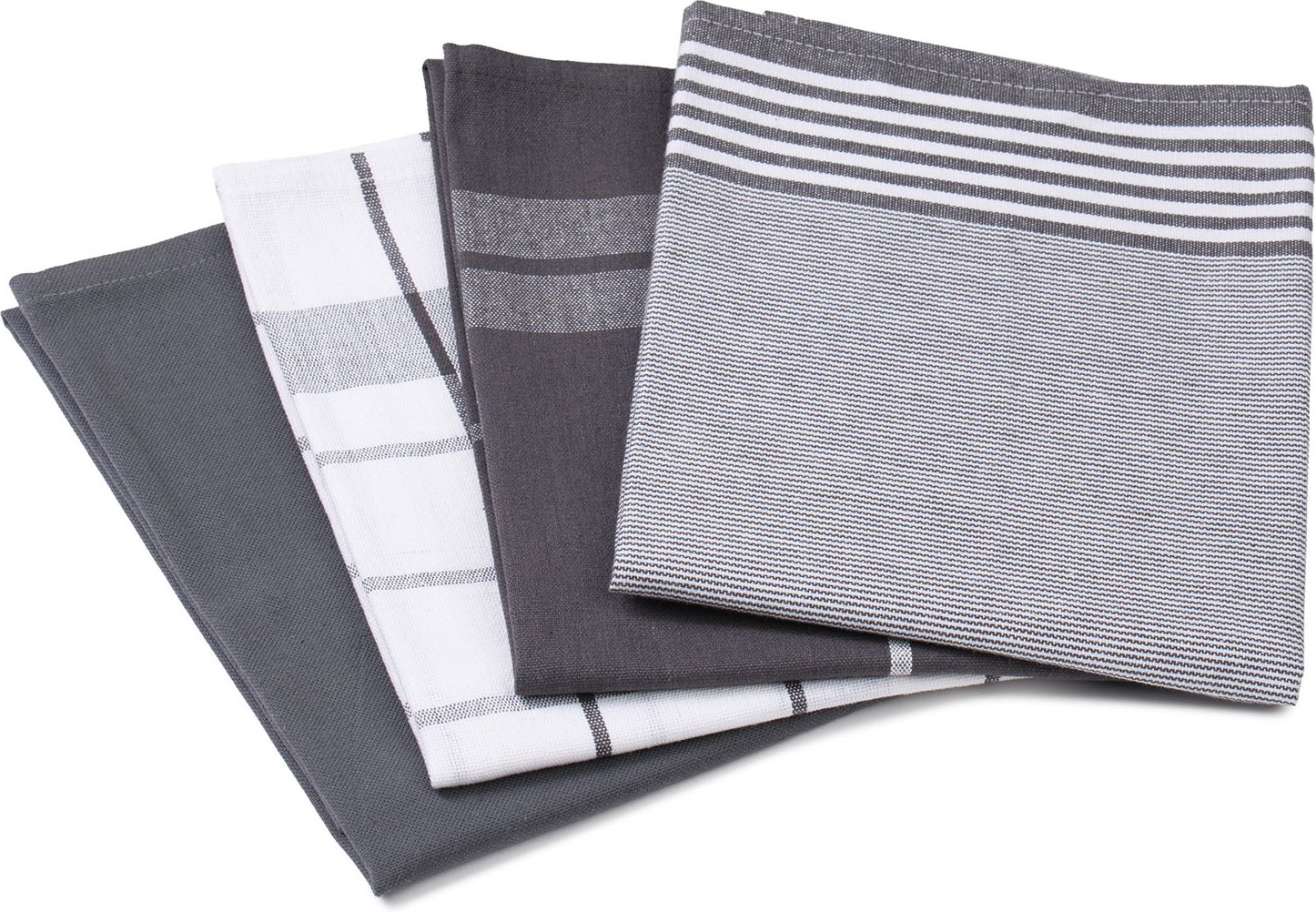 Gözze Geschirrtücher 4er Pack, 50 x 70 cm (Anthrazit)
