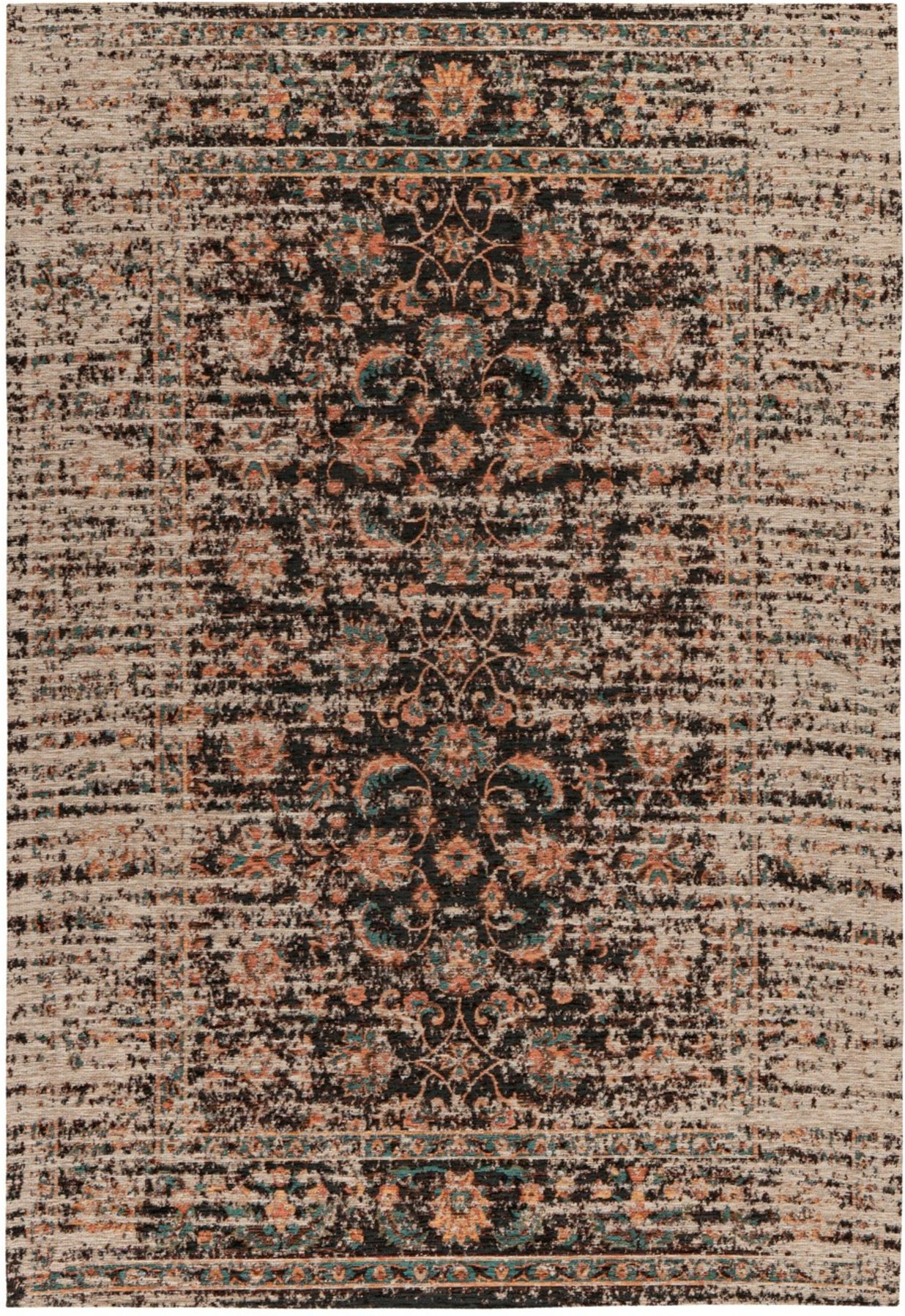 Padiro Teppich Charme (200, Multi / Rot, 160 x 230 cm)