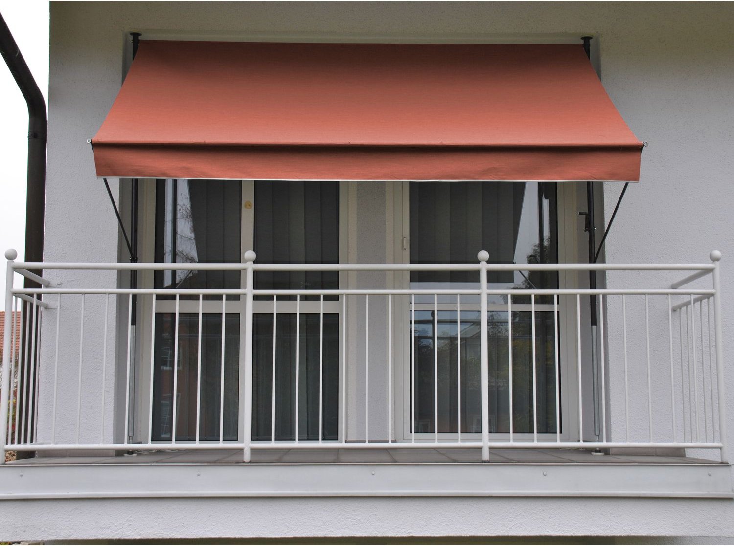 Angerer Klemmmarkise (Terracotta, 350 cm breit)