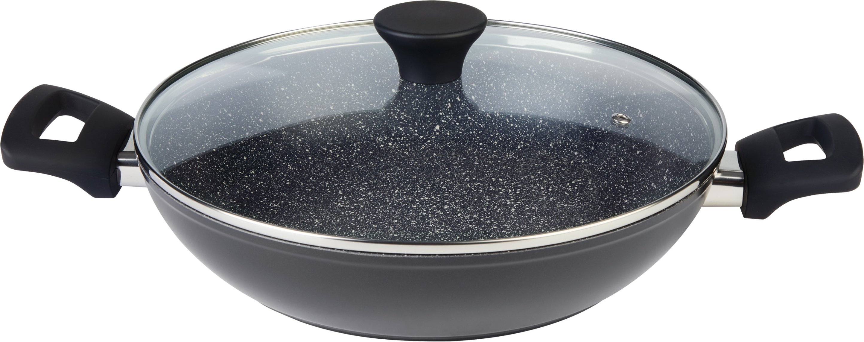 SILVERCREST® Aluguss-Servierpfanne, mit Glasdeckel (Schwarz)