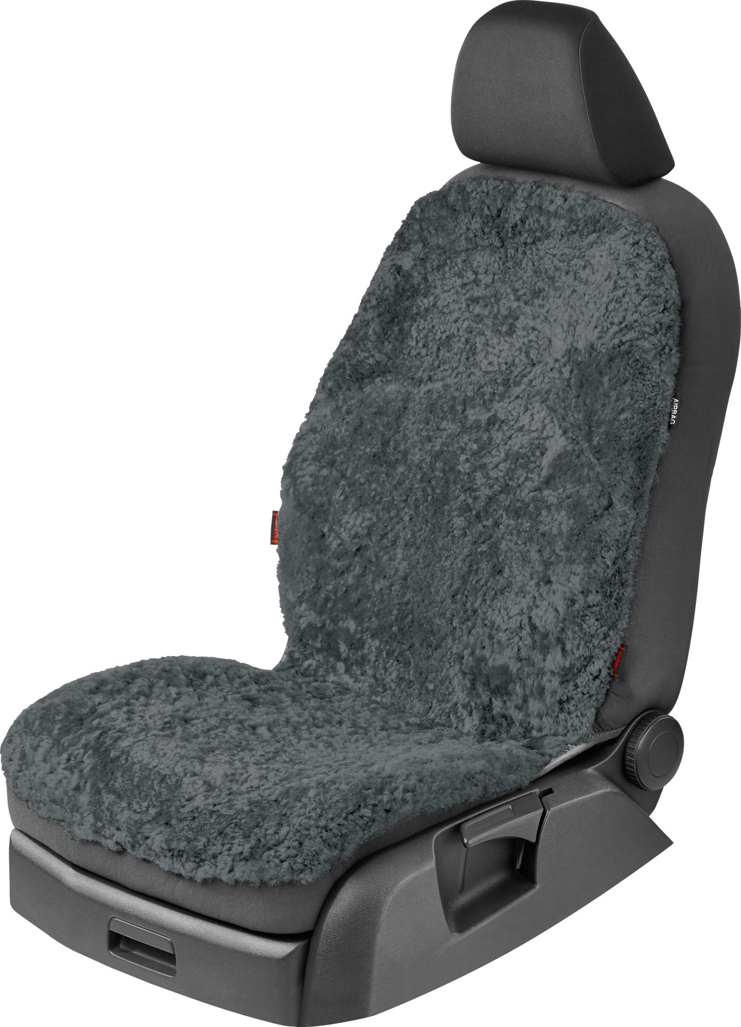 ULTIMATE SPEED® Lammfell-Autositzbezug (Anthrazit)
