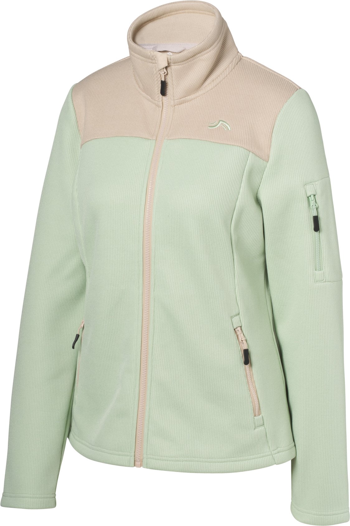 CRIVIT Damen Jacke Strickfleece (Mint, XS(32/34))
