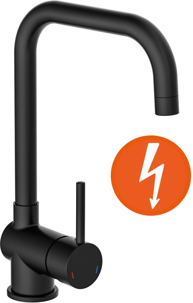 Eisl Küchenarmatur Futura Niederdruckarmatur (Schwarz)