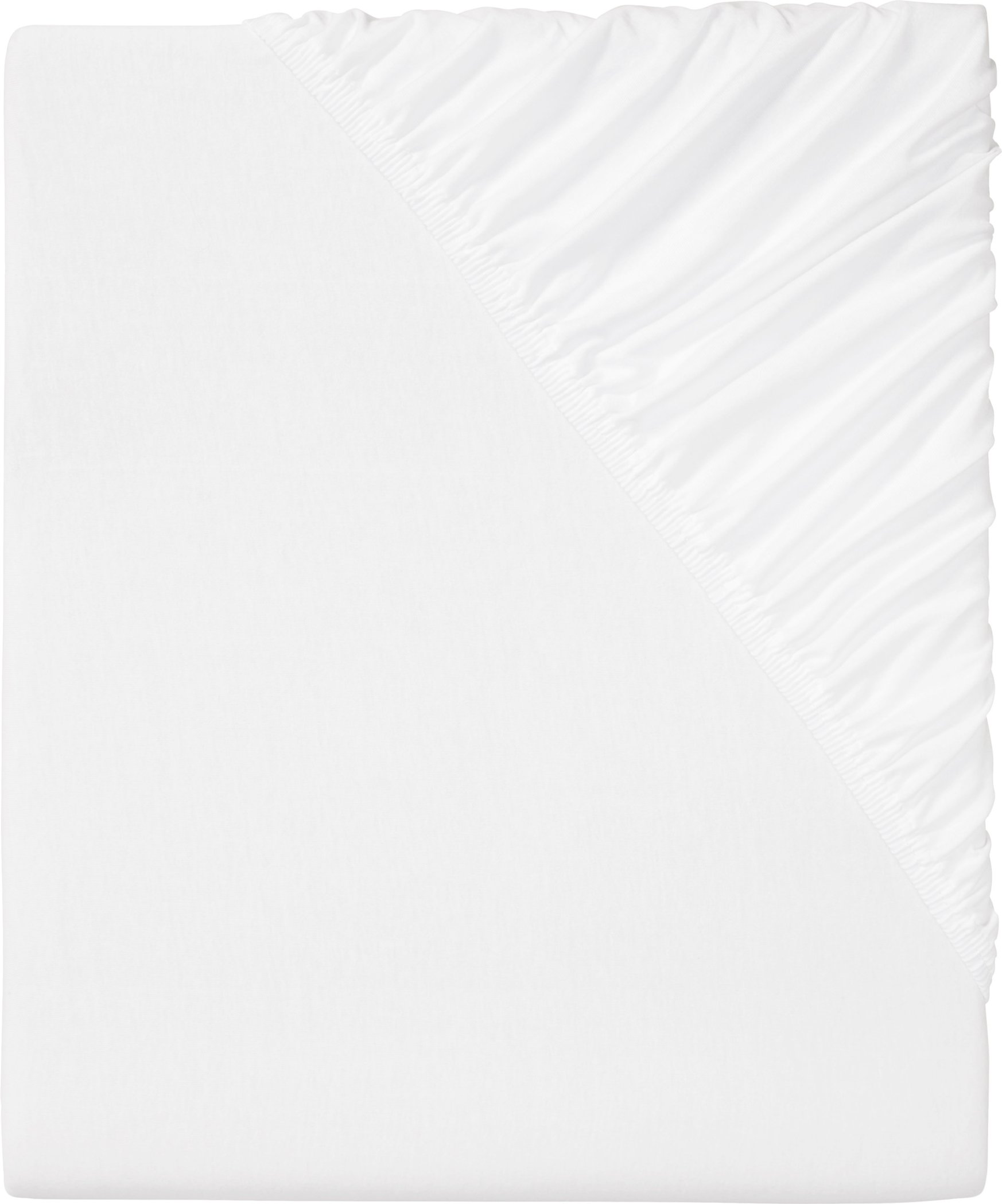 LIVARNO home Spannbettlaken Jersey 180 - 200 cm (Weiß)
