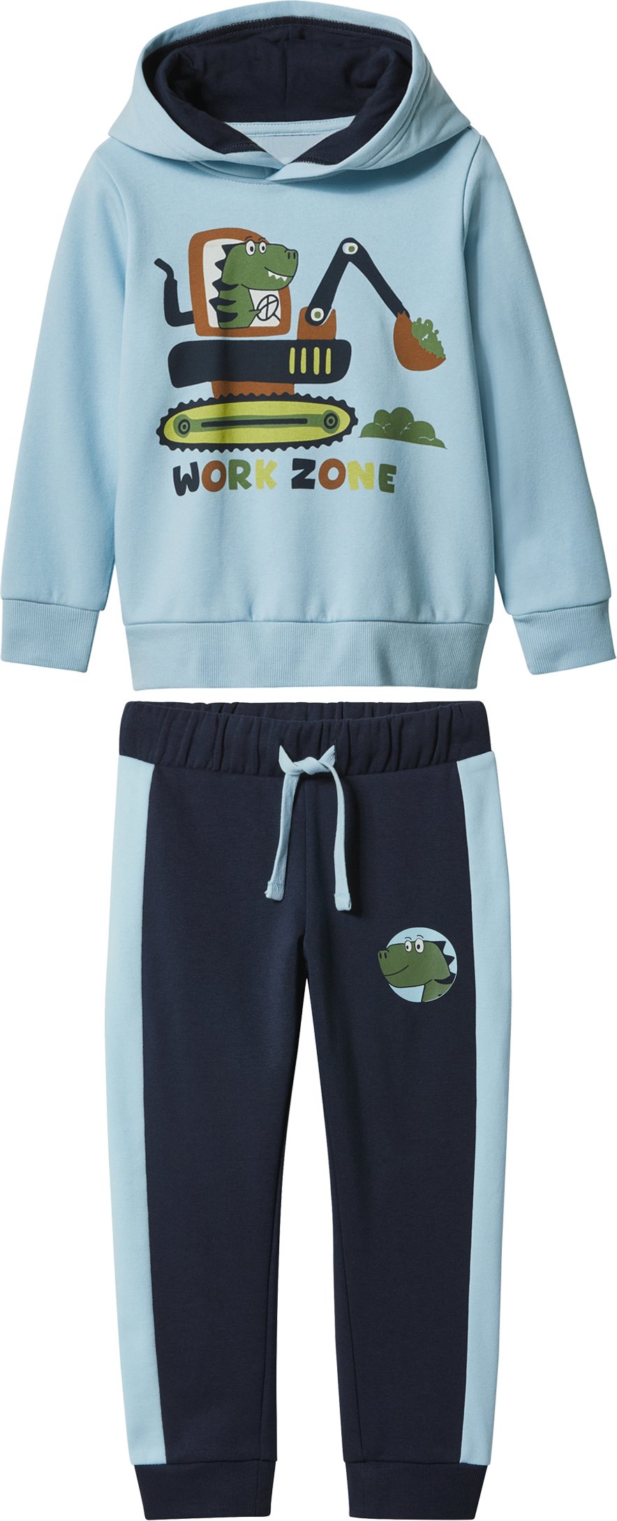 Thumbnail - lupilu® Kinder Sweatanzug, 2-teilig (hellblau/navy, 110/116)