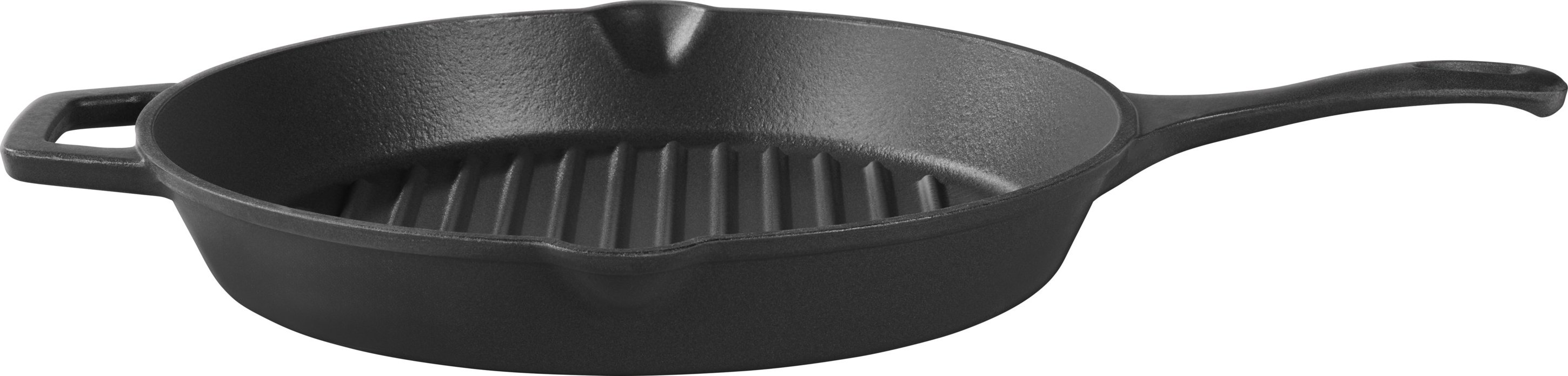 GRILLMEISTER Grillpfanne Gusseisen 28 cm (geriffelt)