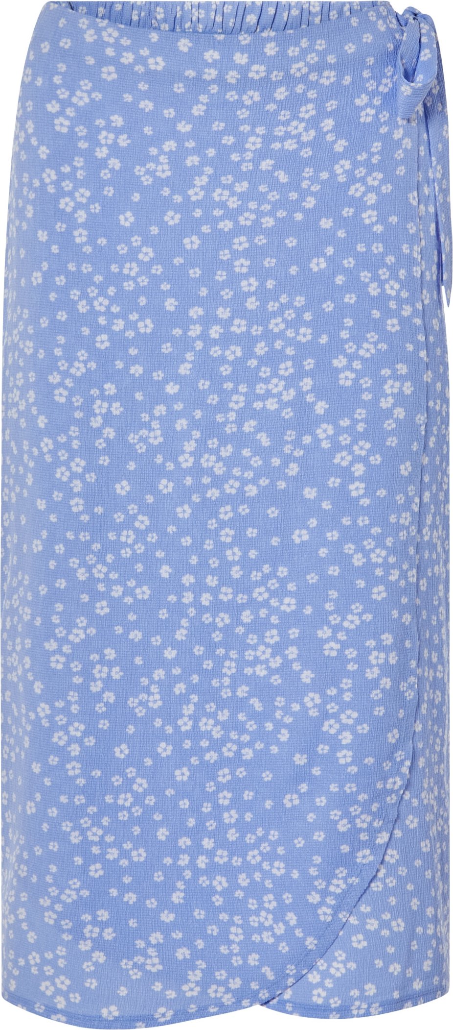 esmara® Damen Wickelrock (hellblau mit Blumen, L(44/46))