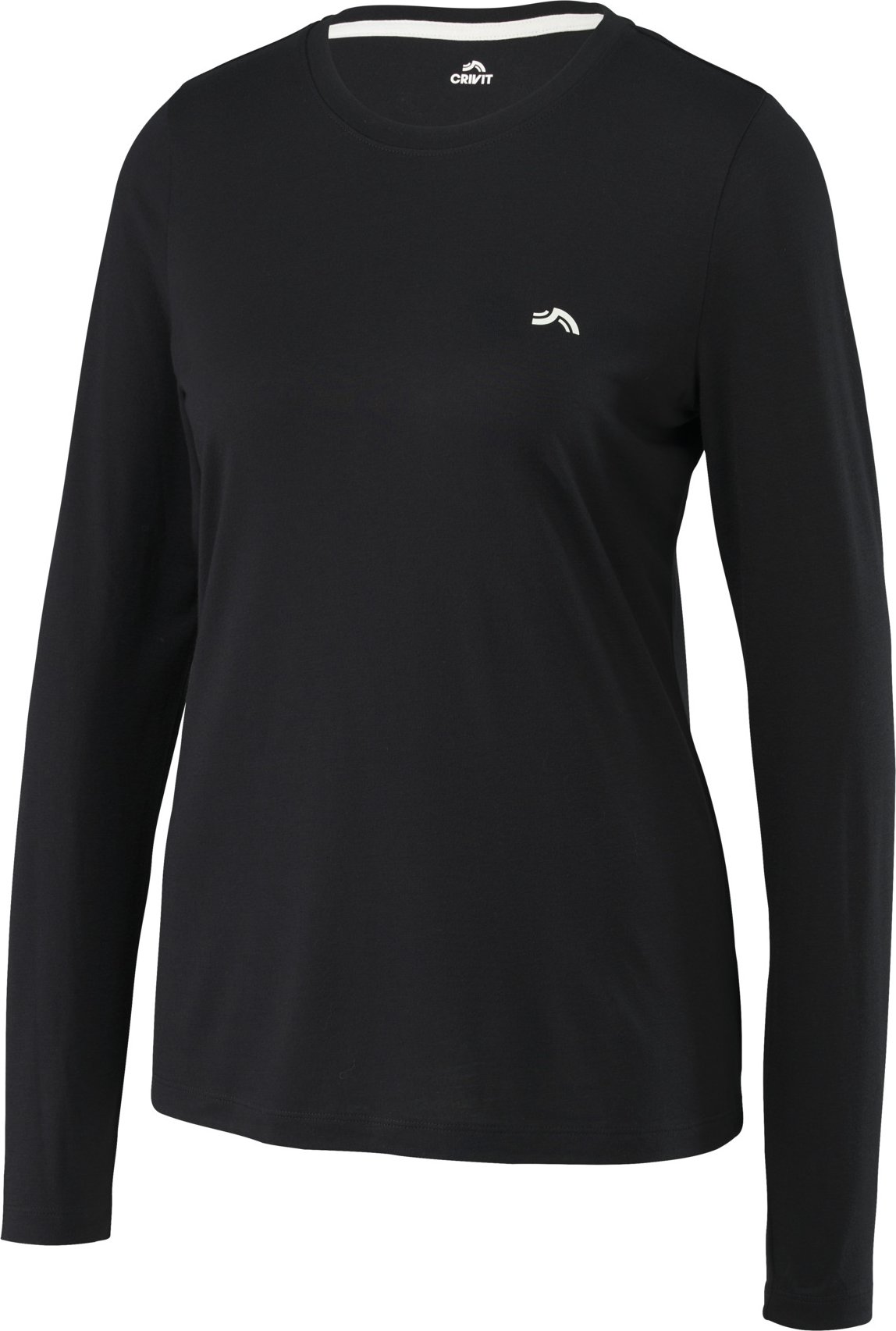 CRIVIT Damen Funktionsshirt langarm Outdoor (Schwarz, XS(32/34))