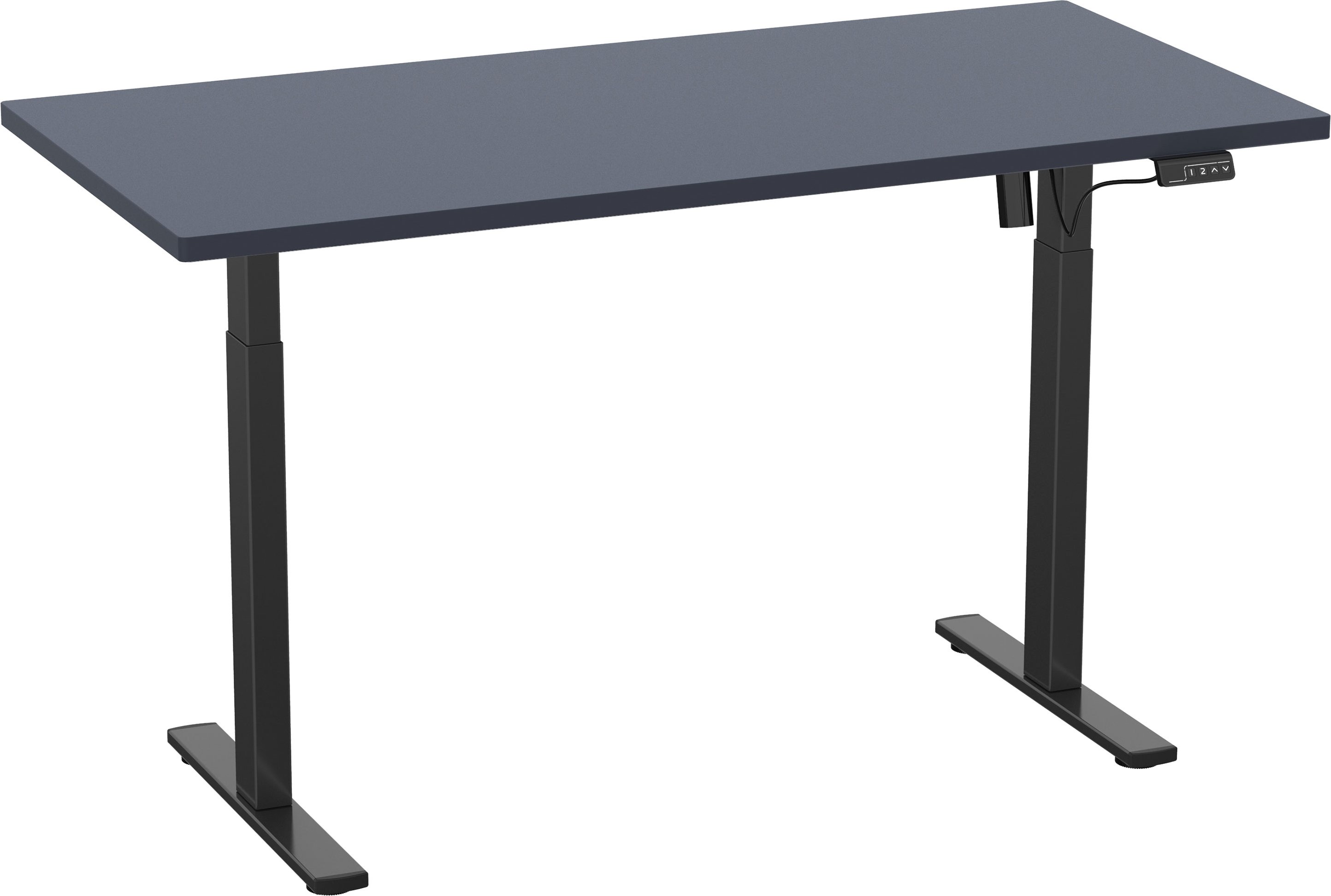 VCM Schreibtisch E-Lona (anthrazit/schwarz, 140 x 50 cm)