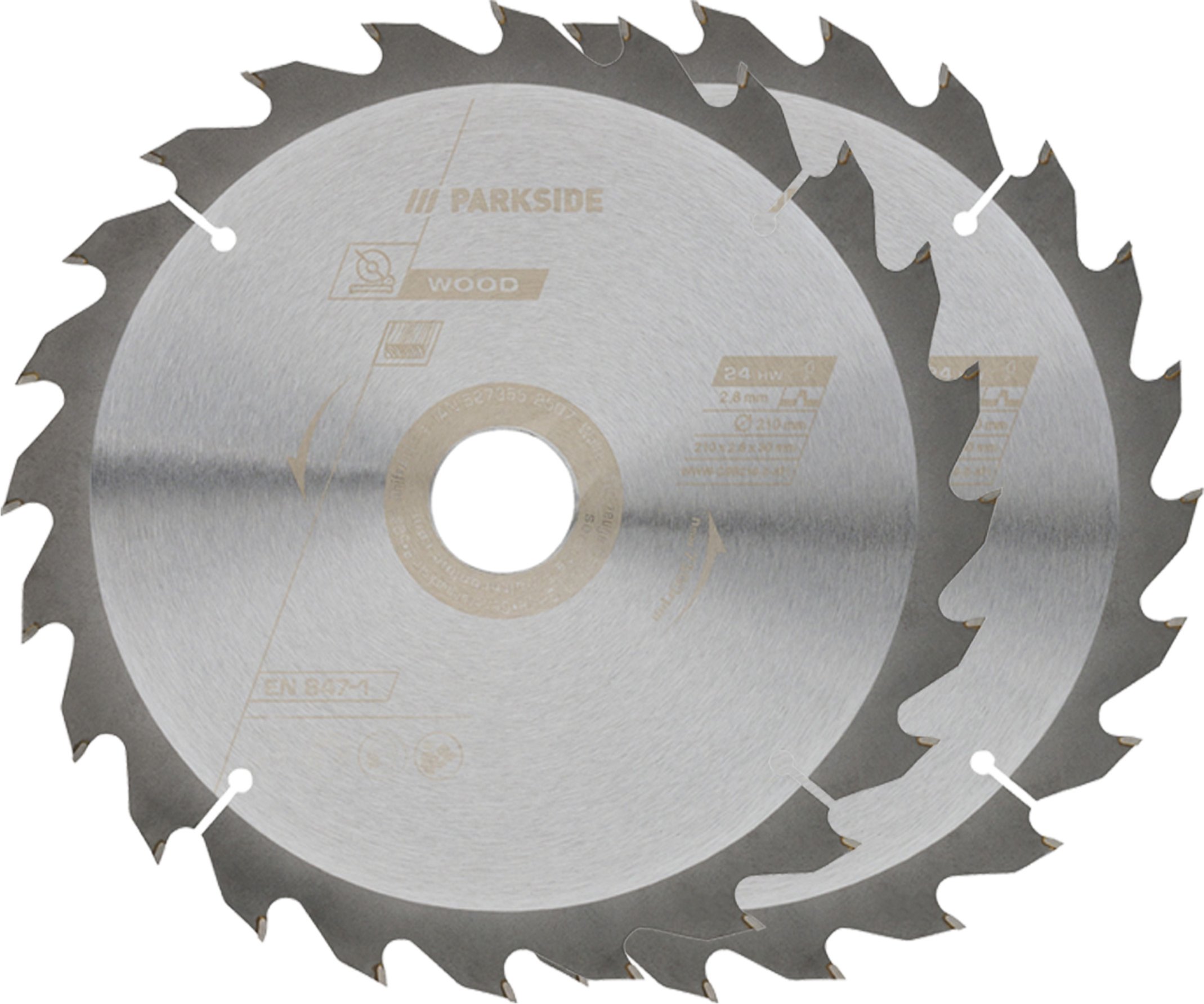 PARKSIDE® Kreissägeblätter Holz (210 mm 2tlg.)