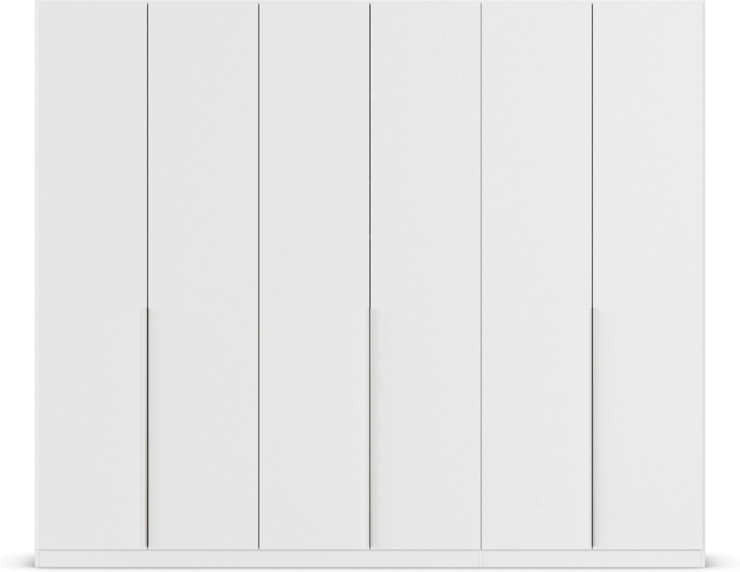 rauch ORANGE Drehtürenschrank Alabama (Premium-Zubehör, Weiß, Griffe Alufarben, 271 x 229 cm)