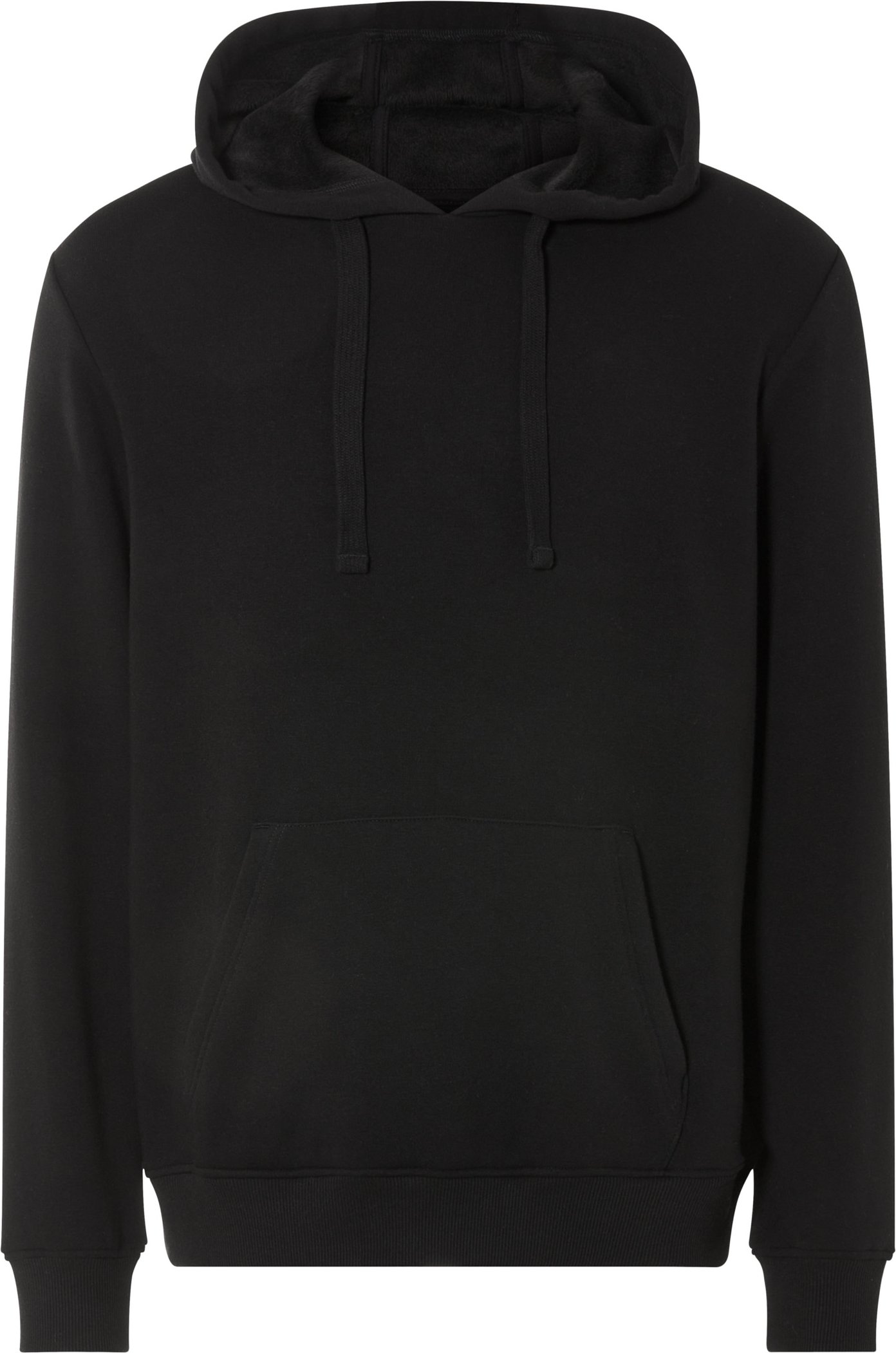 LIVERGY® Herren Sweathoodie mit Teddyfutter (Schwarz, L (52/54))