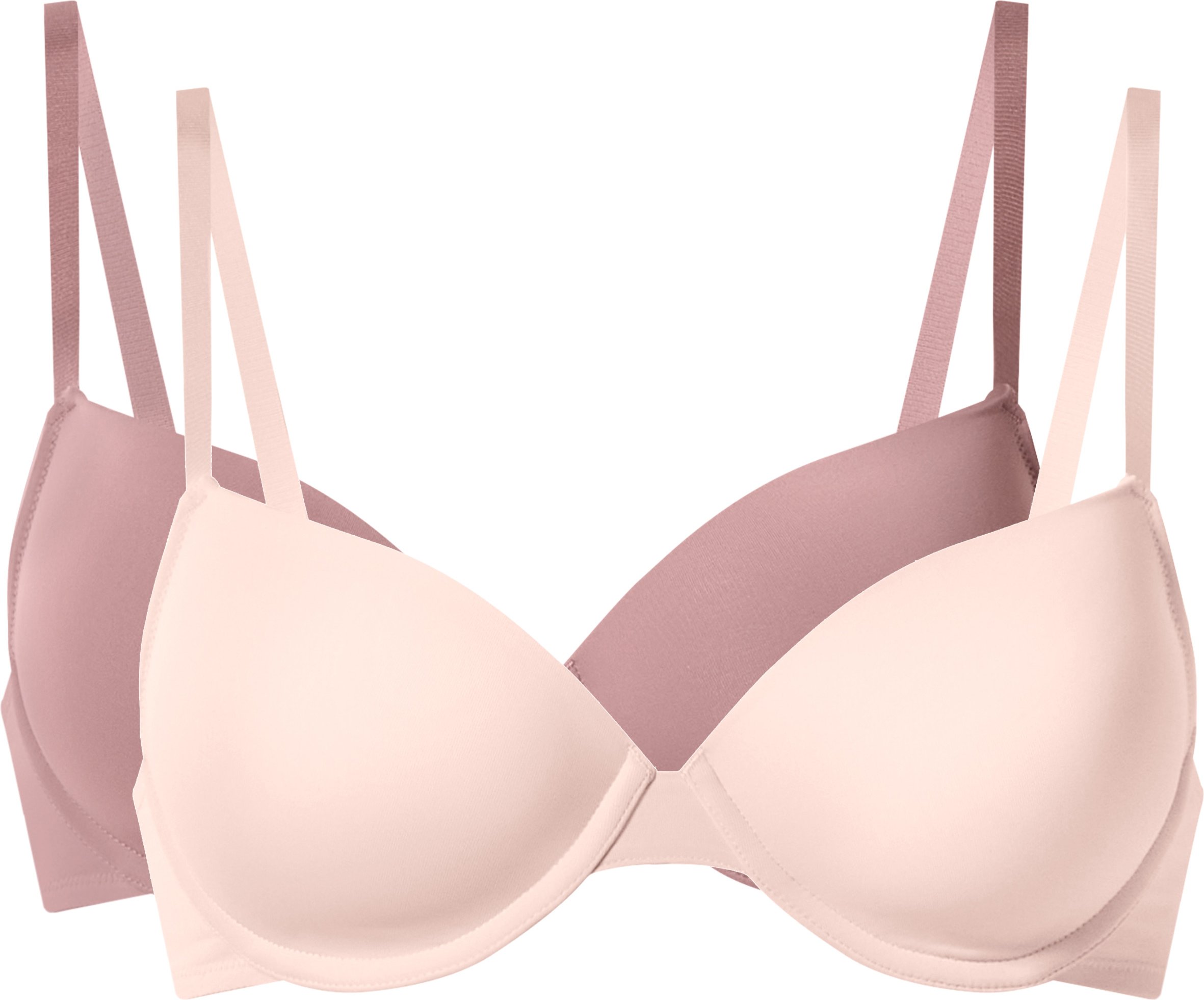 esmara® Damen Bügel BH gepaddet, 2 Stück (Rosa, 80B)