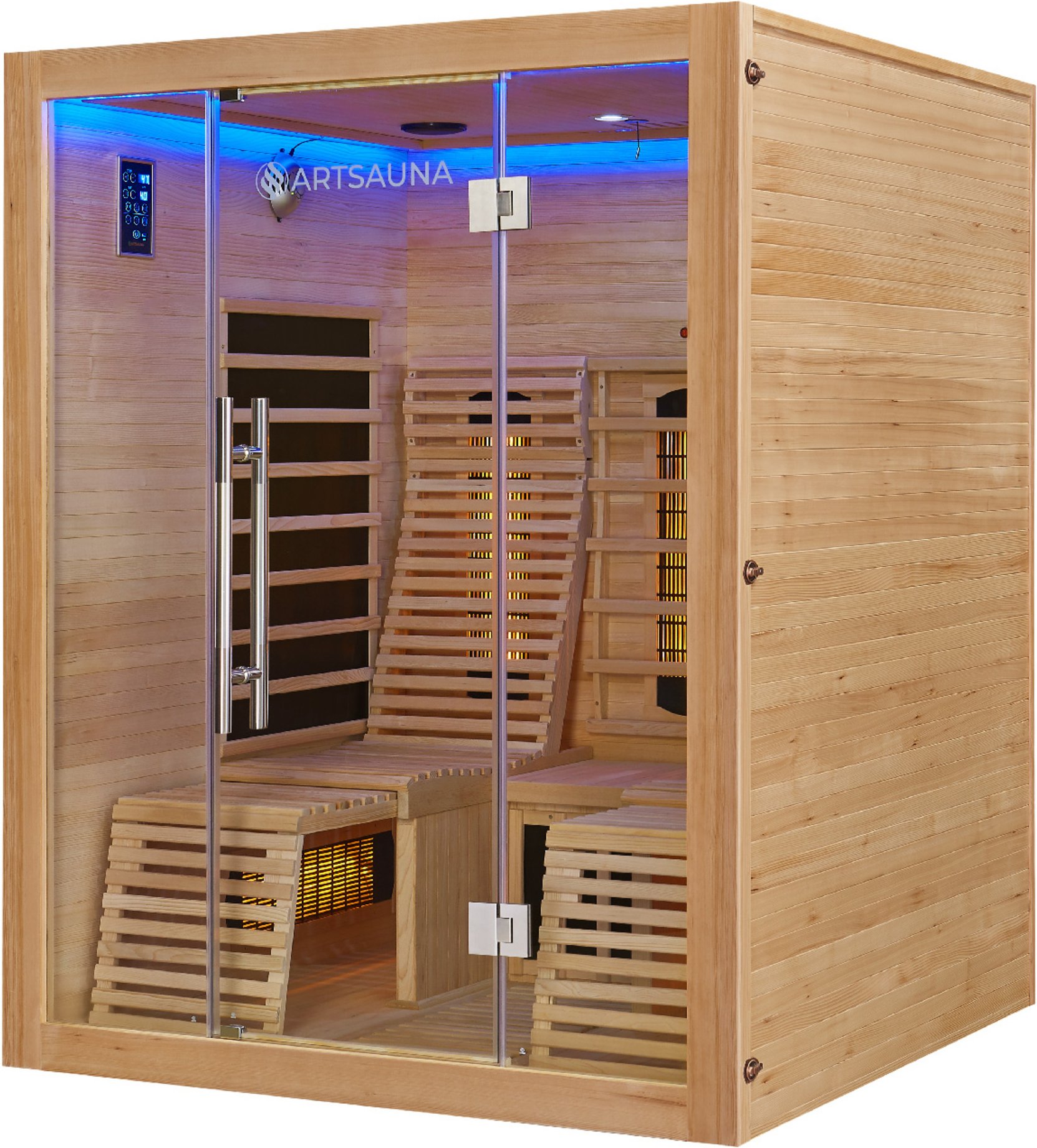 Artsauna Infrarotkabine »Helsinki150«, mit Dual-Technologie und Hemlockholz