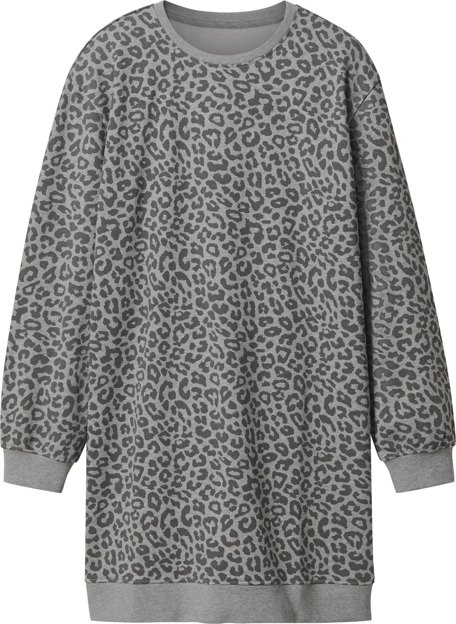 Thumbnail - esmara® Damen Sweatkleid (Leo/grau, XS(32/34))