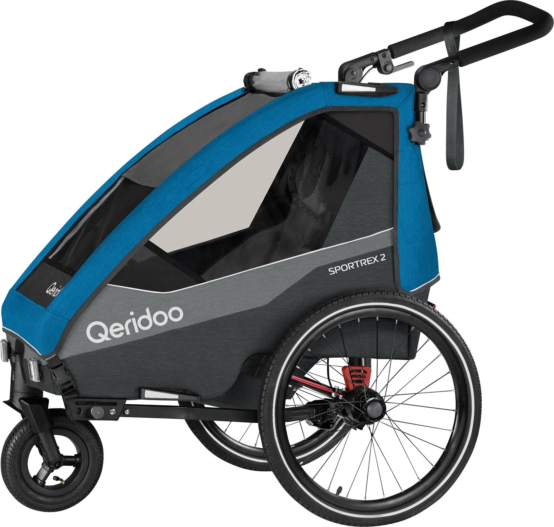 Qeridoo Fahrradanhänger »Sportrex 2 Limited Edition«, Ocean Blue ""
