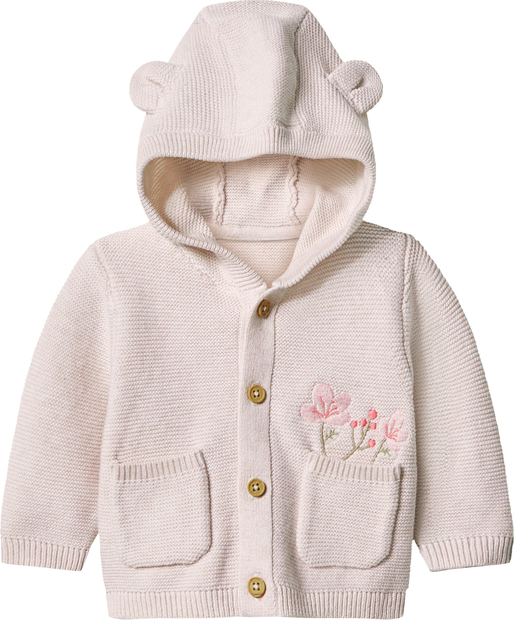 Thumbnail - lupilu® Baby Strickjacke (Beige, 74/80)