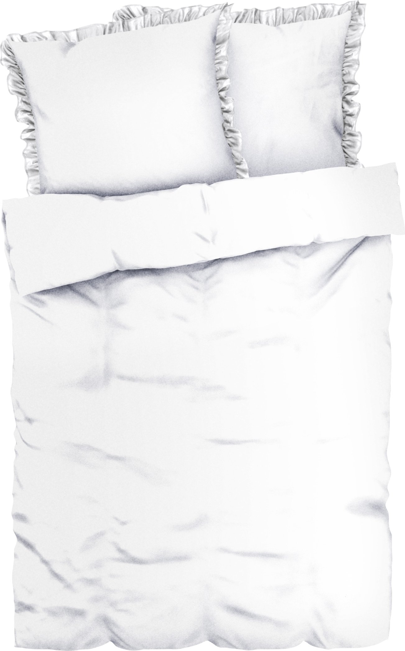 LIVARNO home Bettwäsche Edel-Renforcé 155 x 220 cm (Weiß)