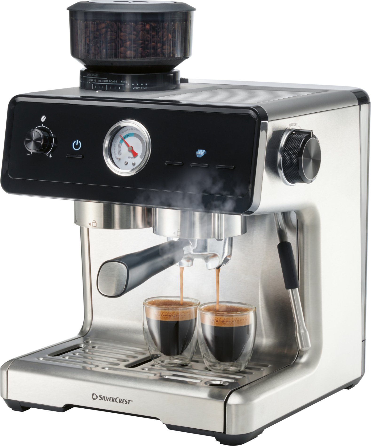 SILVERCREST® Premium-Espressomaschine »SEMST 1500 A1«