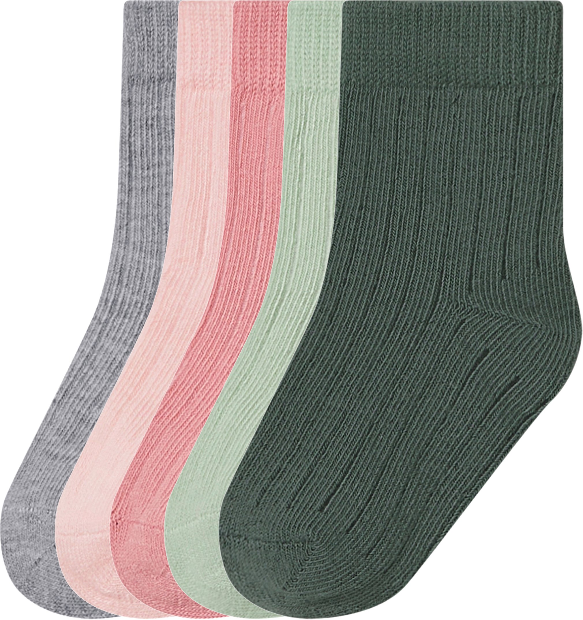 lupilu® Baby Socken 5 Paar (rosa/pink/grün/grau, 19/22)