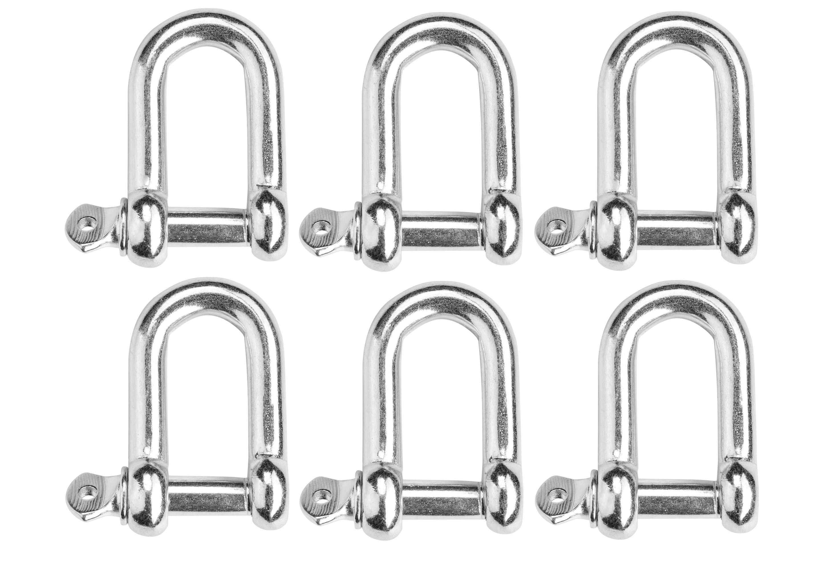 PARKSIDE® Karabiner-/ Schäkel-Haken (6er Set Schäkelhaken)