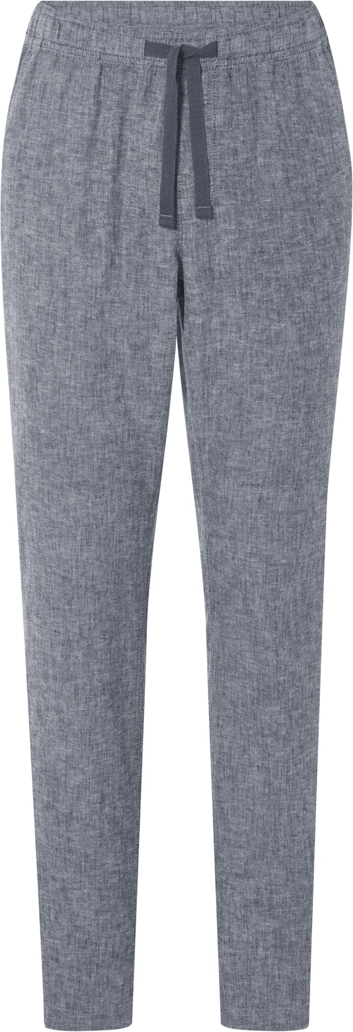 LIVERGY® Herren Hose Straight fit mit Leinen (Grau, L (52/54))