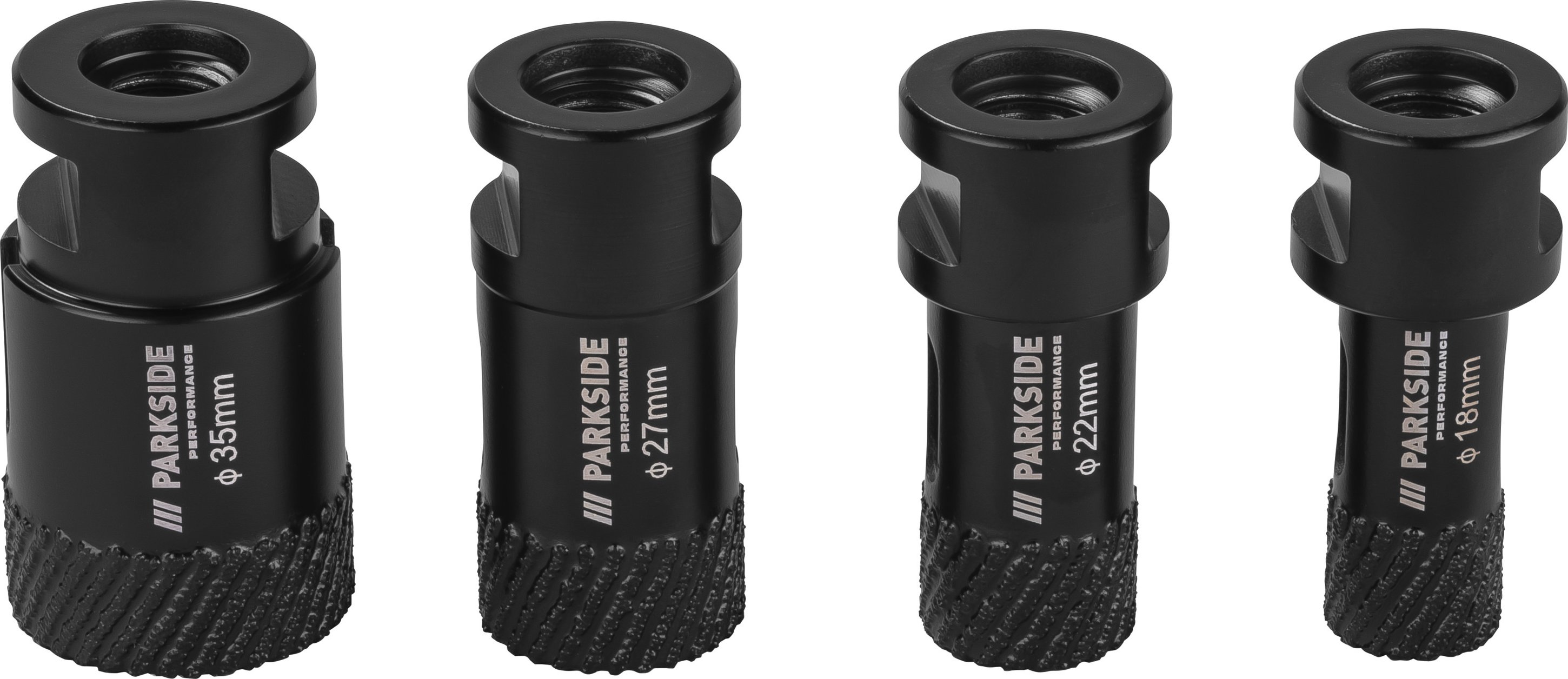 PARKSIDE PERFORMANCE® Diamant-Bohrkronen / Diamant-Bohrkrone, 5 Stück / 4 Stück / 2 Stück / 1 Stück (ø 18, 22, 27, 35 mm...