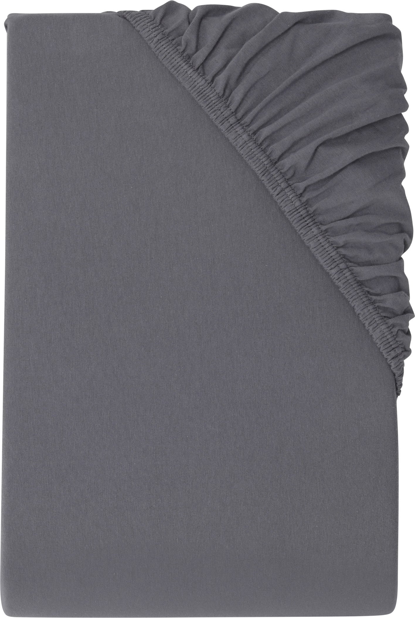 Spannbettlaken Bi-Elastic Jersey, 180-200 x 200 cm (Anthrazit)