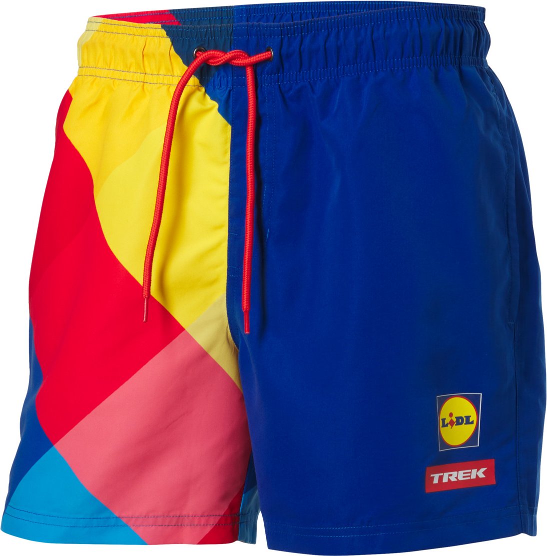 CRIVIT Lidl-Trek Herren Badeshorts (blau/gelb/rot, S (44/46))