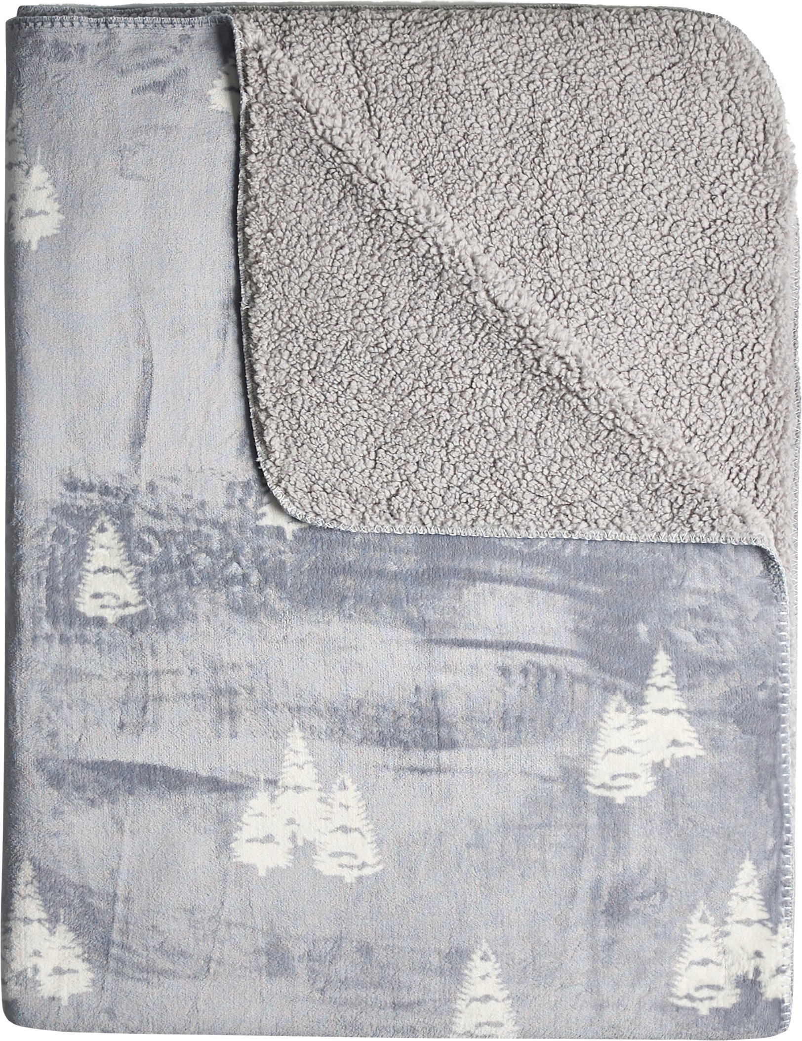 LIVARNO home Teddyfleece-Kuscheldecke, 140 x 180 cm (Grau)