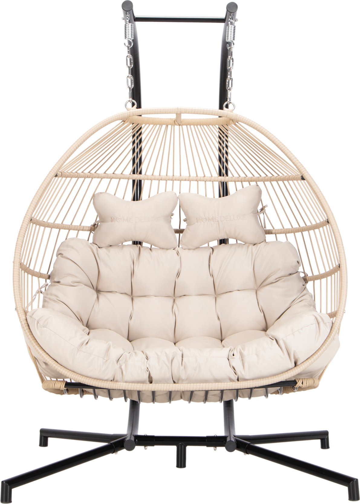 HOME DELUXE Hängesessel LOMA (2-Sitzer, Beige)